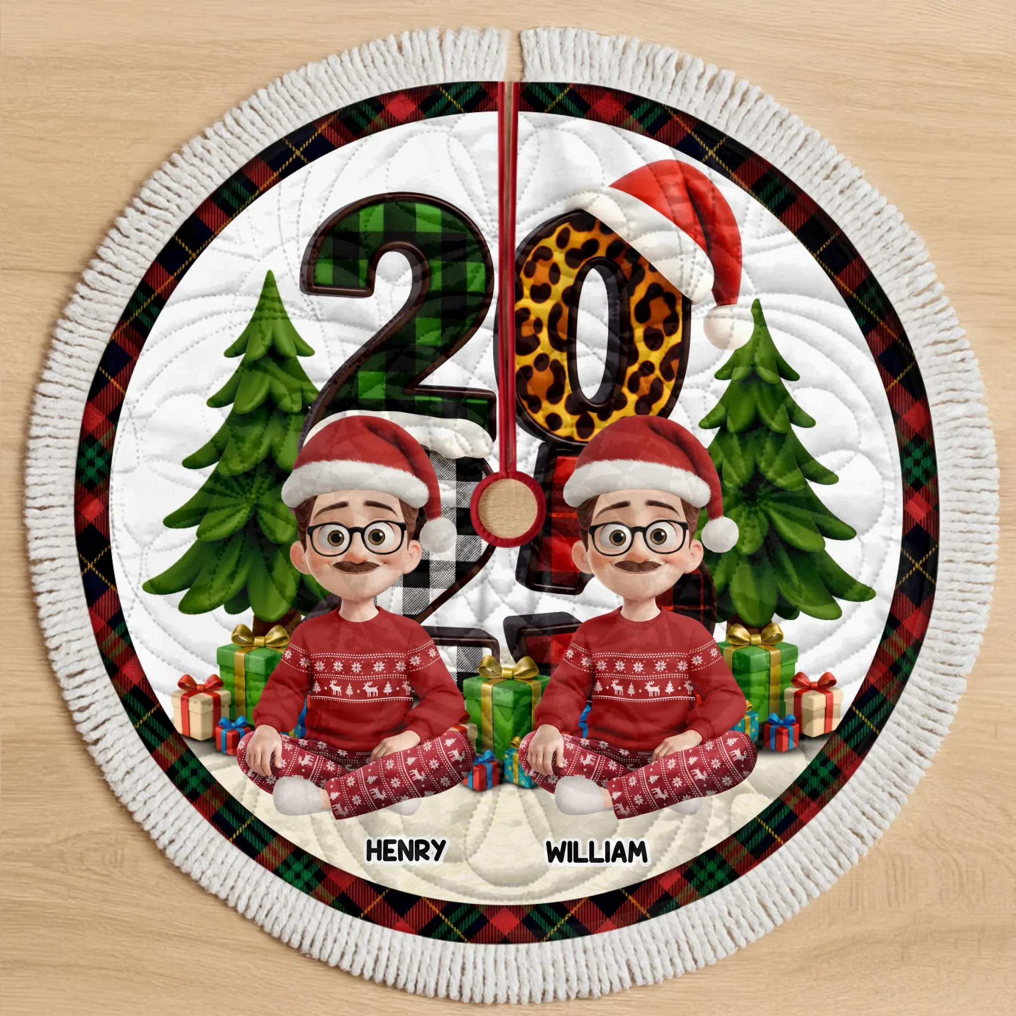 Custom Tree Skirt - Personalized Christmas Birthday Gifts For Mom, Dad, Brother, Sister, Kids - Together Is The Best Gift - Robaser