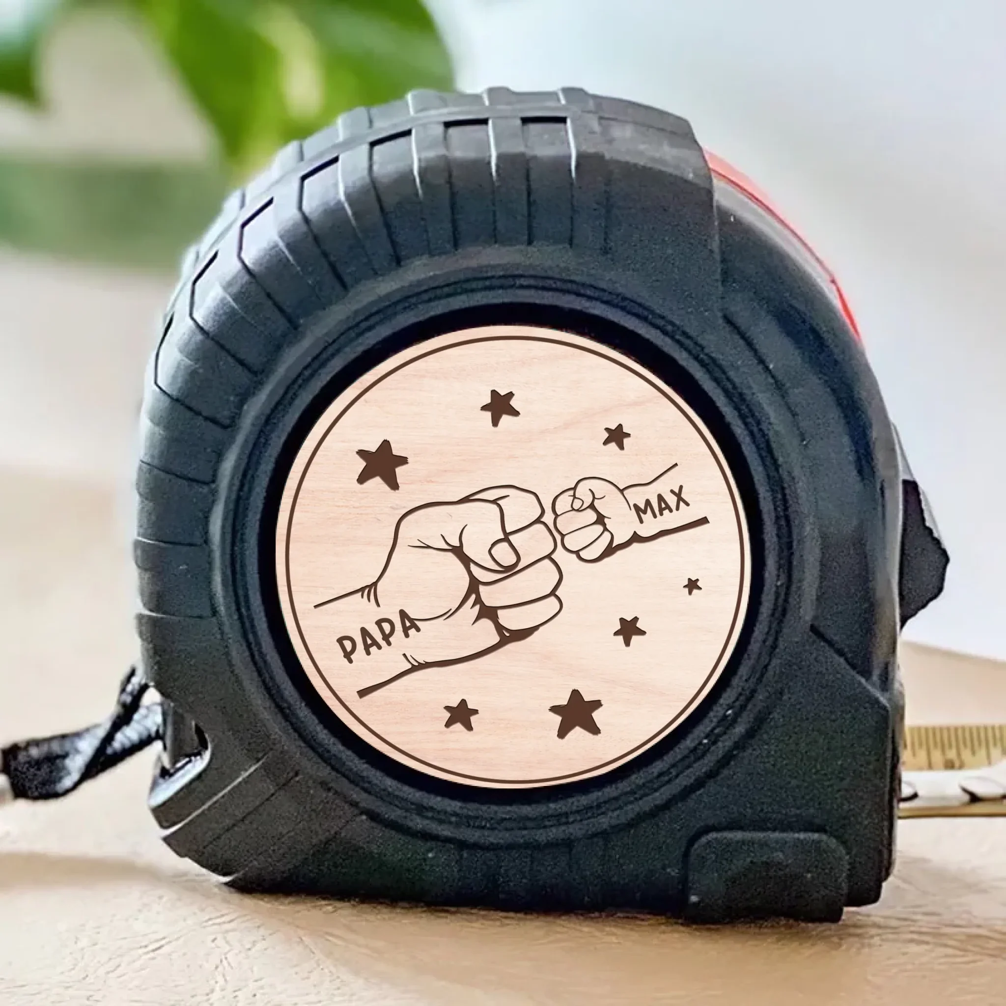 Strong Hands, Stronger Bonds - Family Personalized Custom Tape Measure - Father's Day, Gift For Dad, Grandpa - Robaser