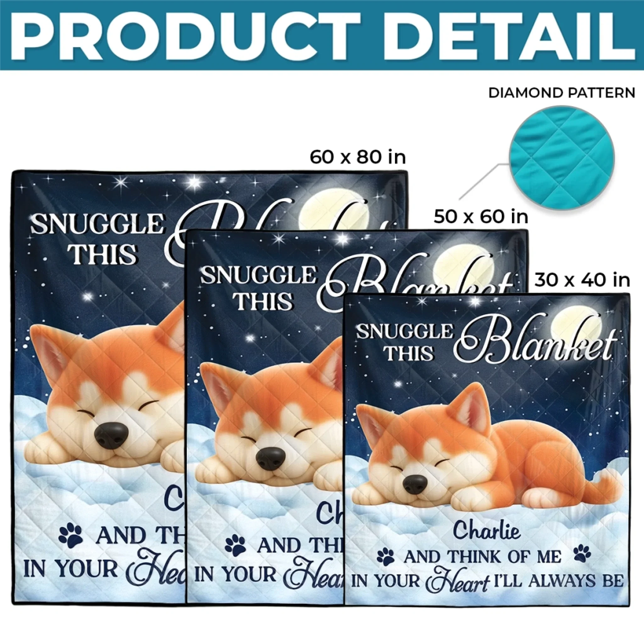 Custom Quilt Blanket - Personalized Pet Memorial Sympathy Gifts For Dogs, Cats - Your Love Still Waits At Home - Robaser