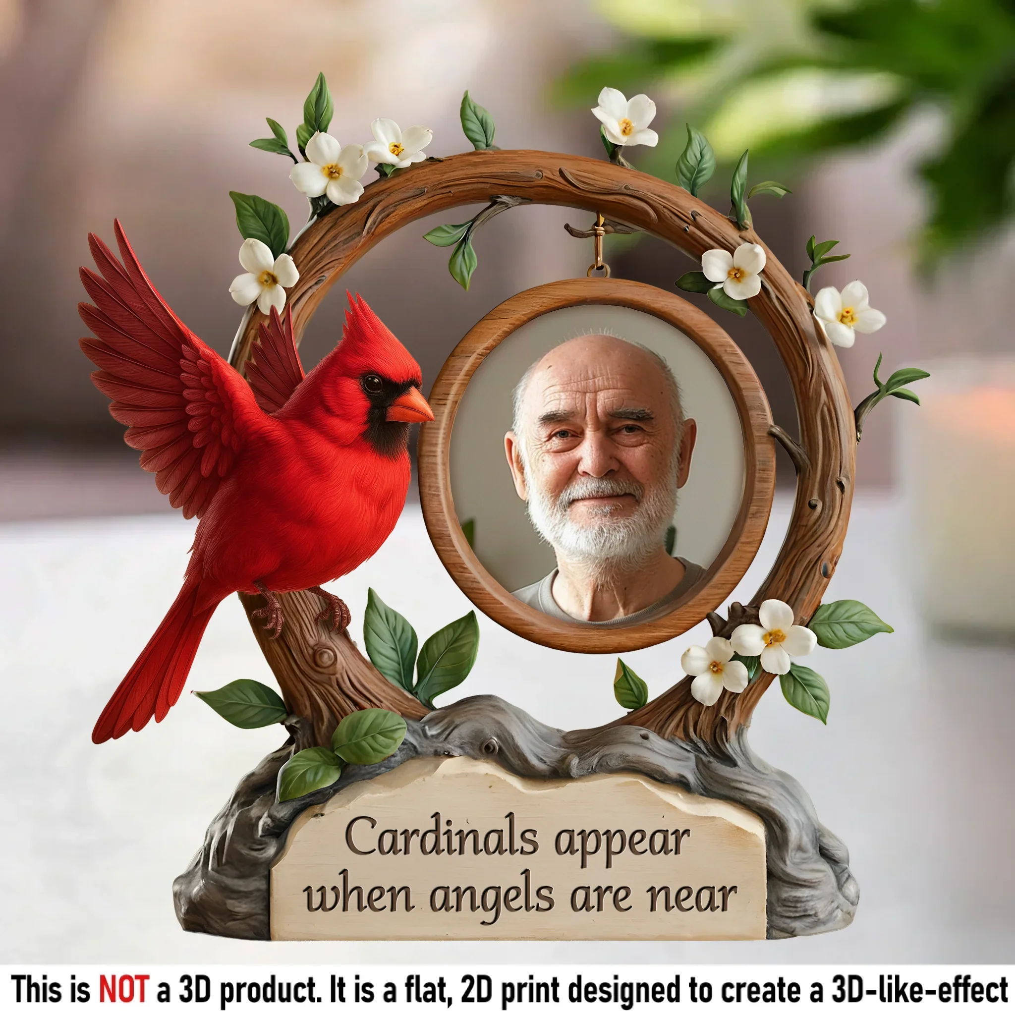 Custom Photo Forever Loved, Never Forgotten - Memorial Personalized Custom Acrylic Plaque Custom Shape - Sympathy Gift For Family Members - Robaser