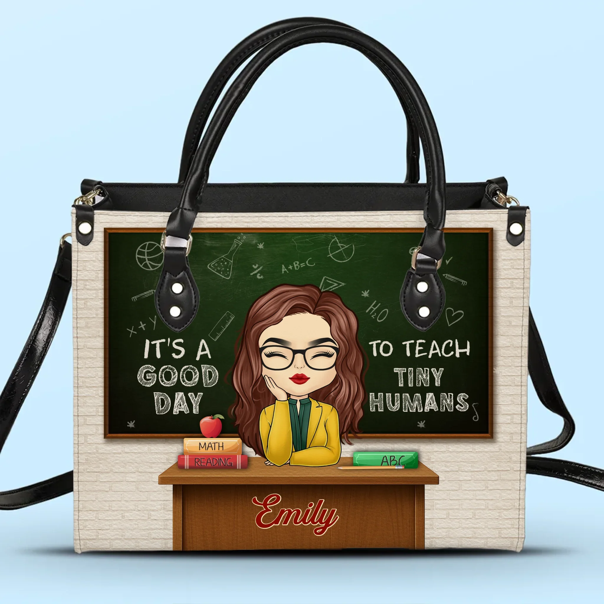 Custom Leather Handbag - Personalized Back To School Gifts For Teachers - My Class, My Crew - Robaser