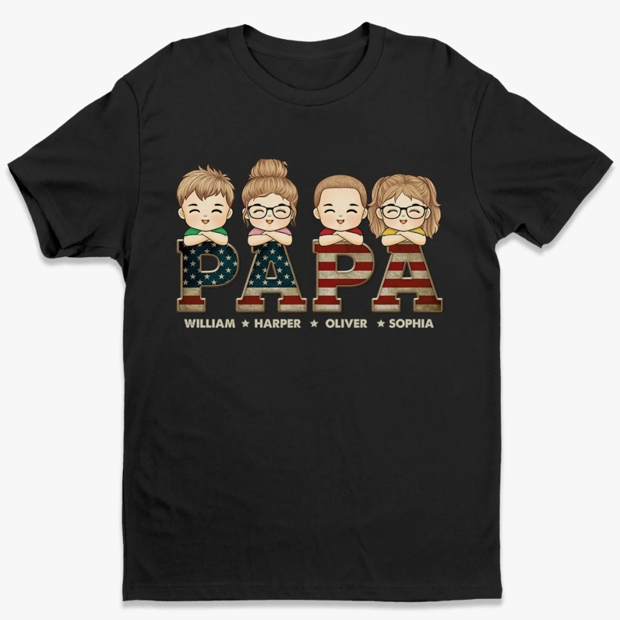 World  s Okayest Dad - Family Personalized Custom Unisex T-shirt, Premium T-shirt, Hoodie - Father's Day, Gift For Dad, Grandpa - Robaser