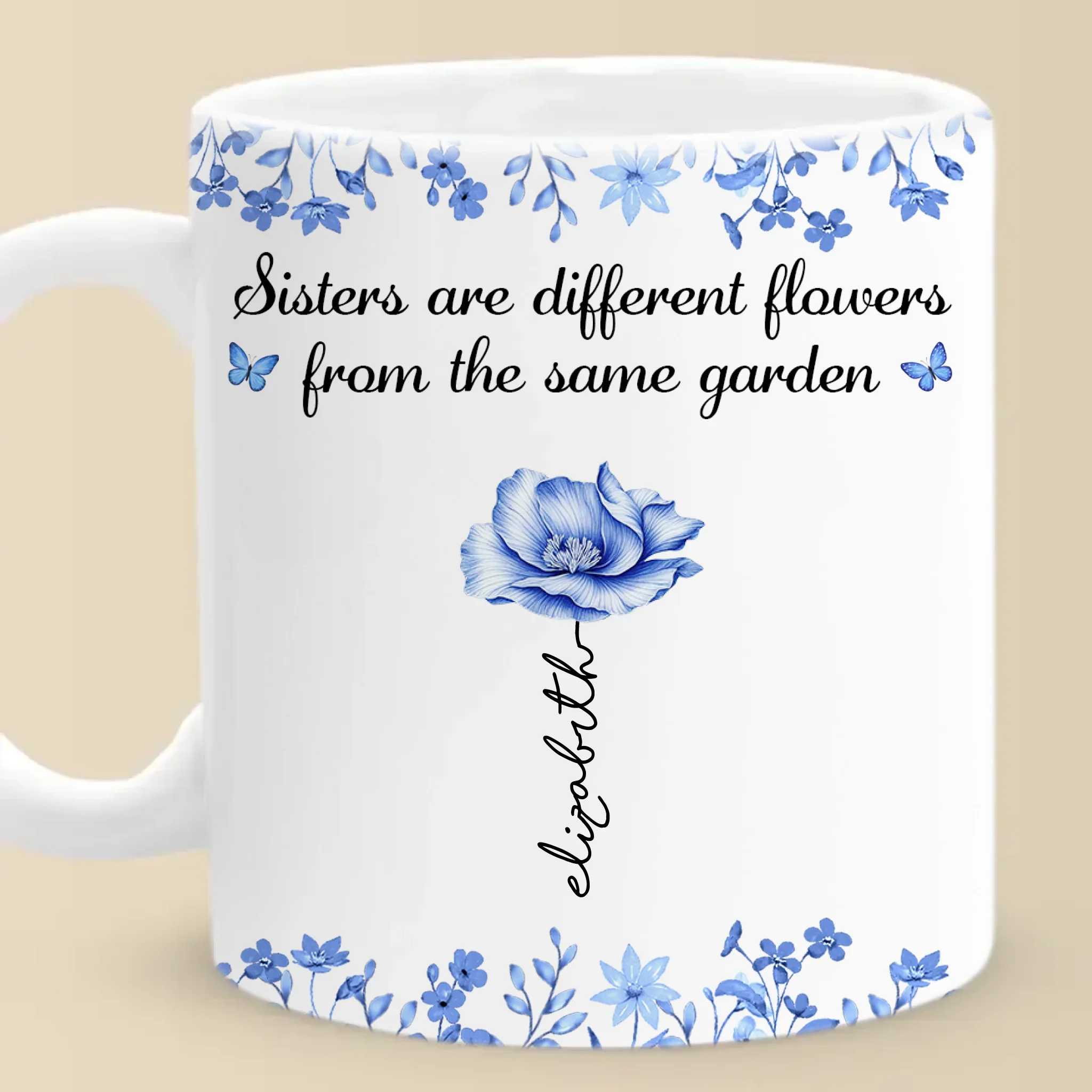 Custom Mug - Personalized Best Friend Birthday Gifts For Women - Blooming Together, Always - Robaser