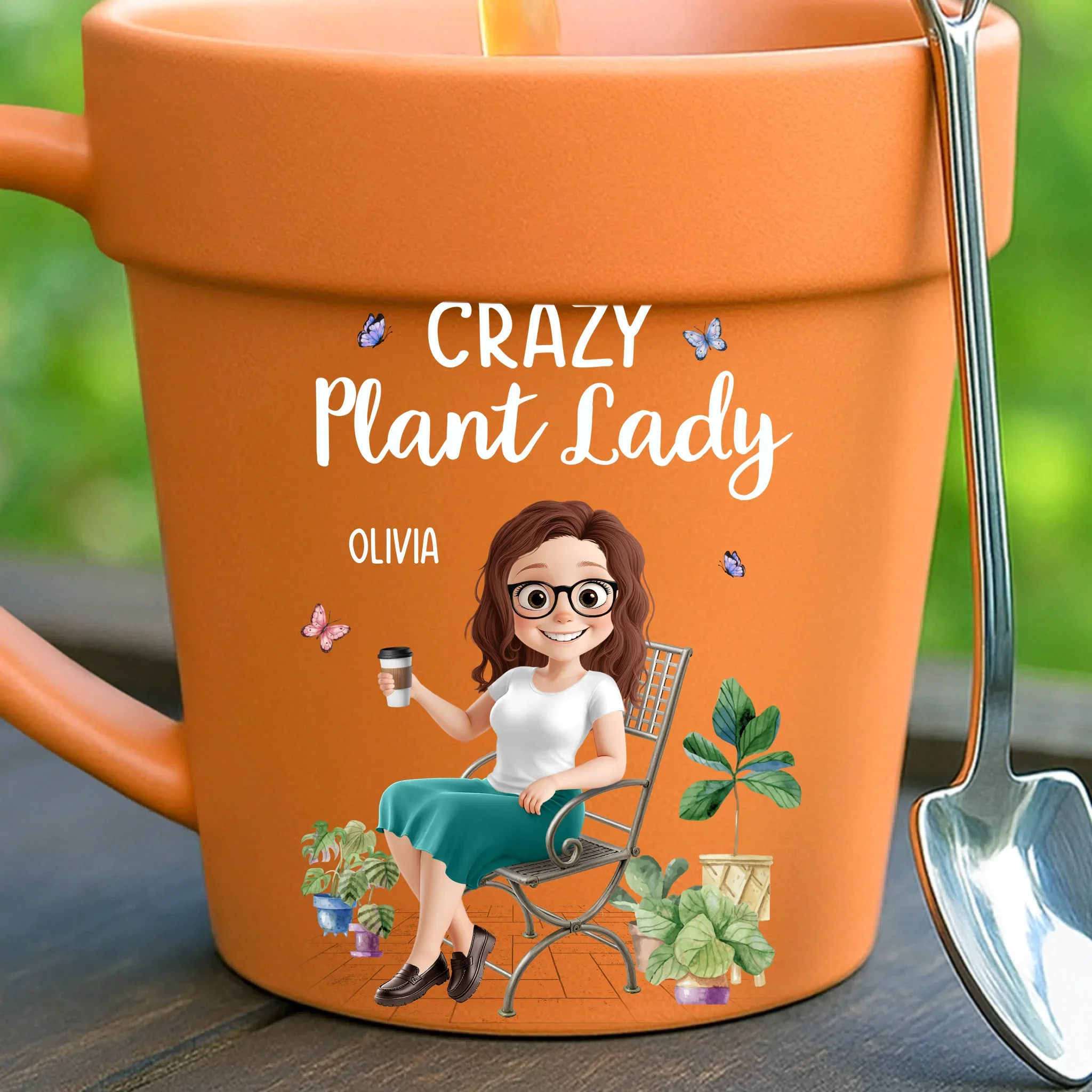 Custom Plant Pot Ceramic Mug - Personalized Garden Gifts For Gardeners - Digging Deep, Growing Joy - Flower Pot Mug - Robaser