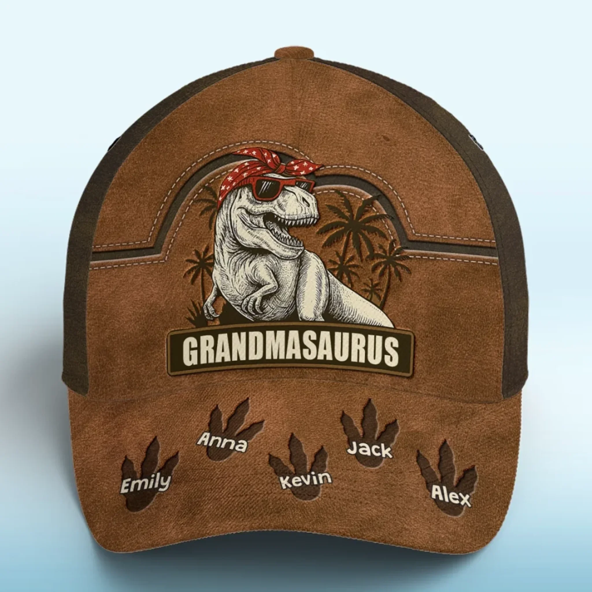 Roars Louder Than Her Grandkids - Family Personalized Custom Hat, All Over Print Classic Cap - Mother's Day, Gift For Mom, Grandma - Robaser