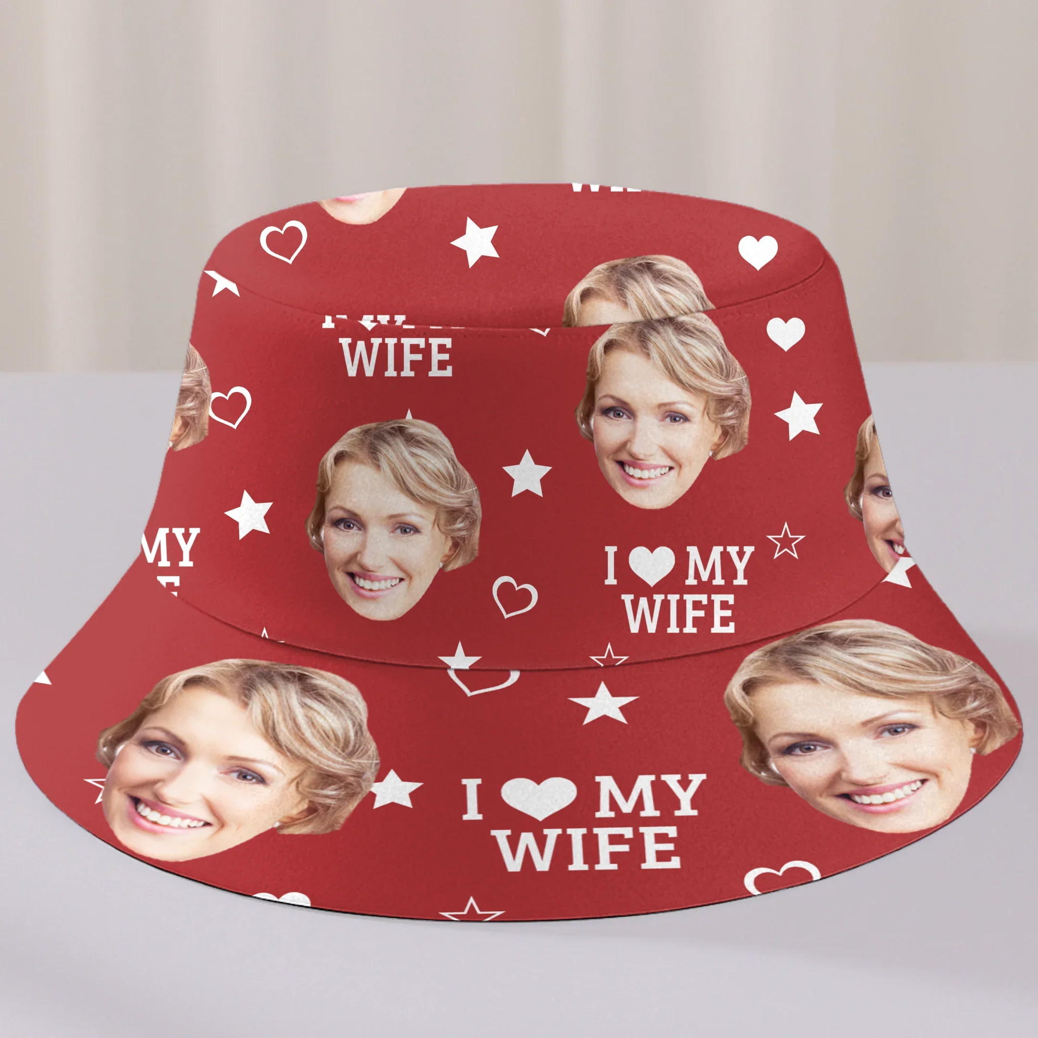 Custom Photo Still Crushing On My Wife - Couple Personalized Custom Bucket Hat - Summer Vacation Gift For Husband Wife, Anniversary - Robaser