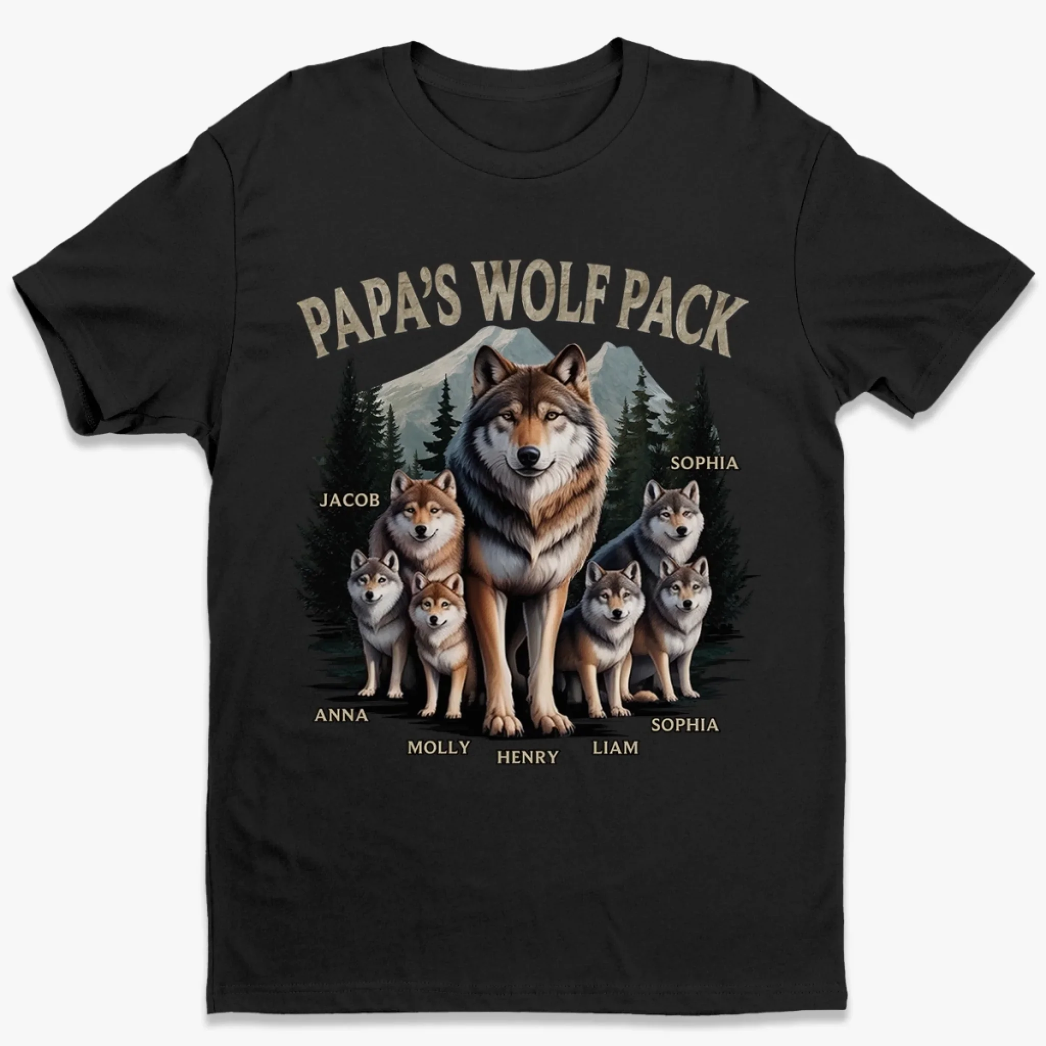 Our Pack, Our Bond, Our Dad - Family Personalized Custom Unisex T-shirt, Premium T-shirt, Hoodie - Father's Day, Gift For Dad, Grandpa - Robaser