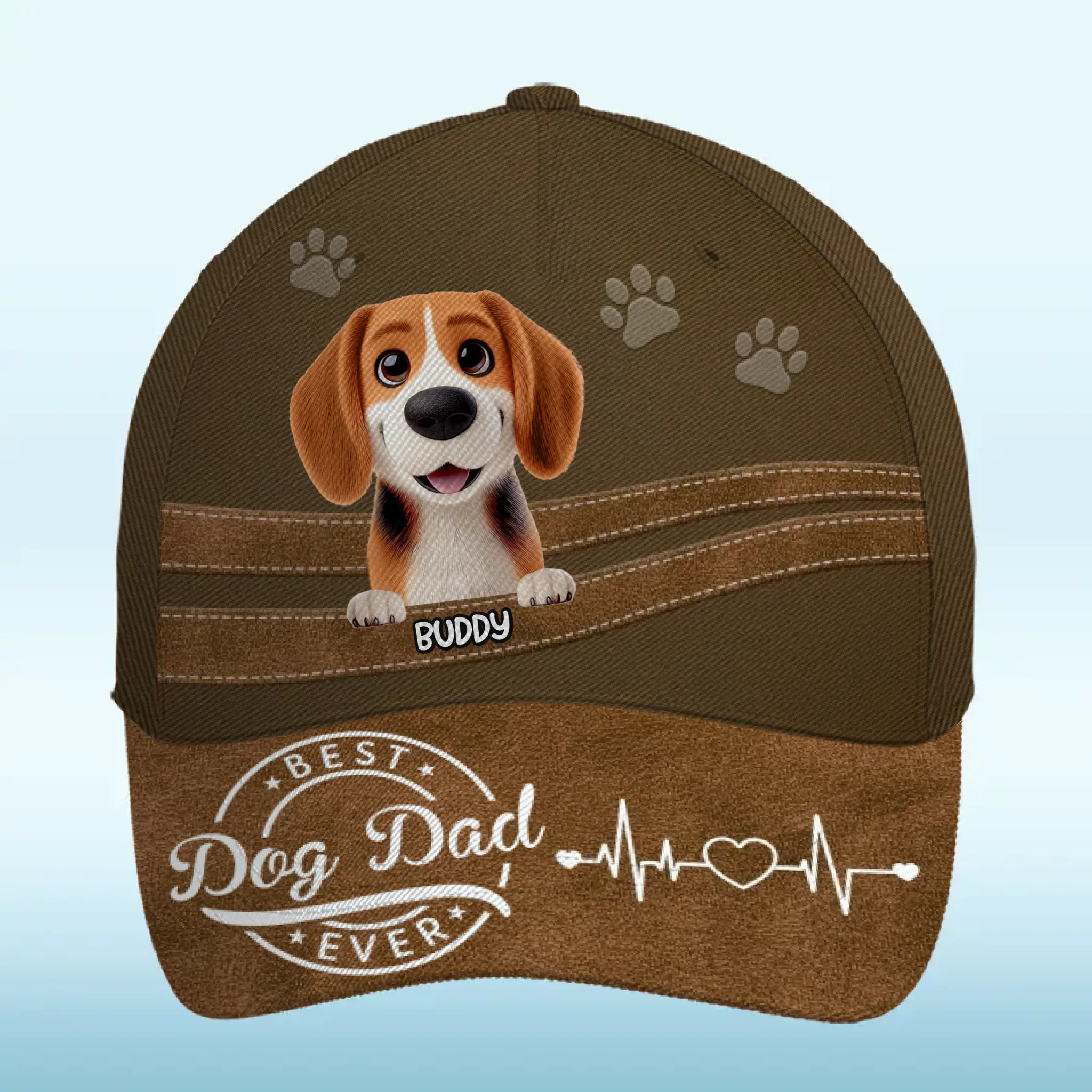 Fur Real, The Best Dad - Dog Personalized Custom Hat, All Over Print Classic Cap - Father's Day, Gift For Pet Owners, Pet Lovers - Robaser