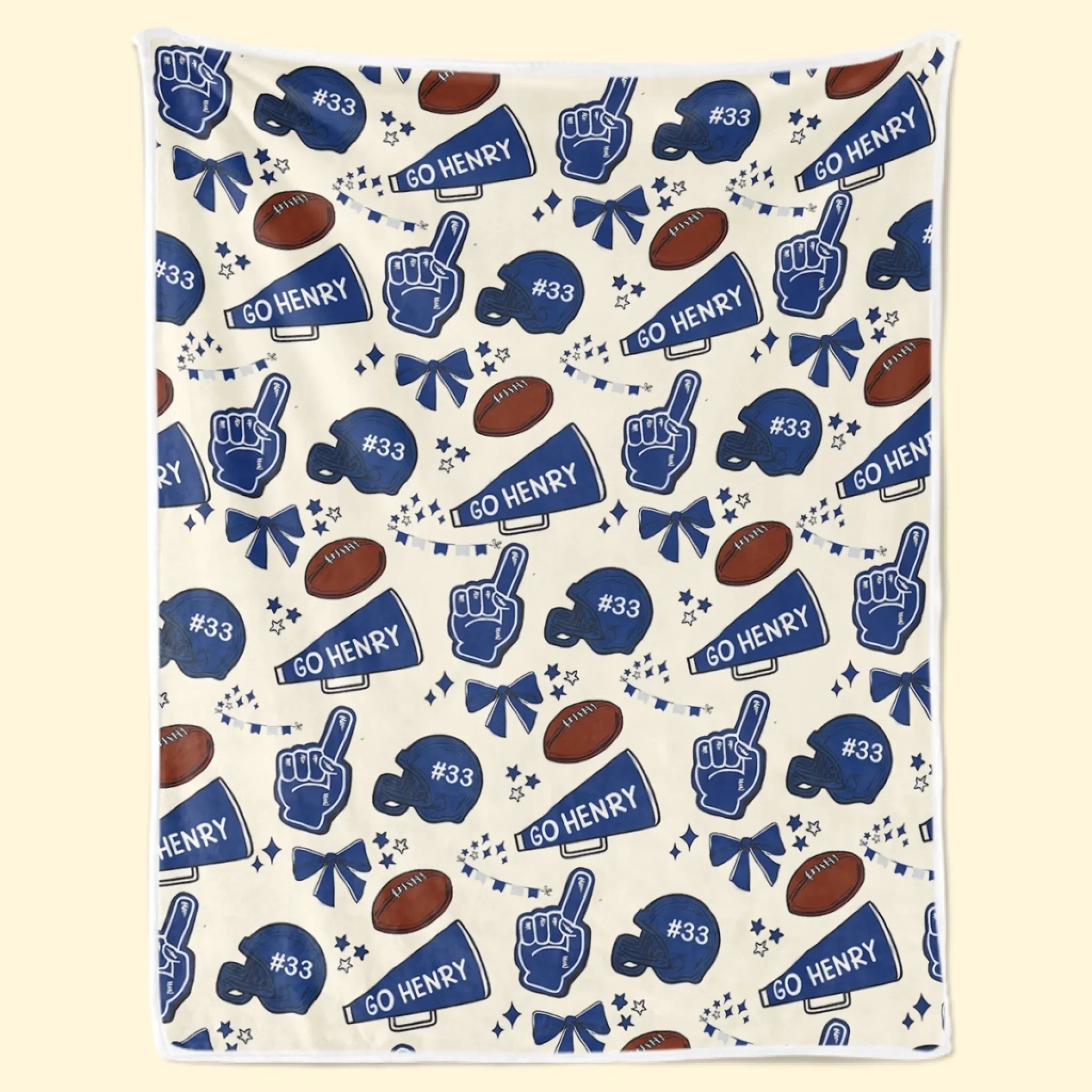 Custom Football Blanket - Personalized Gift For Birthday, Football Football Lovers, NFL Fans, Sport Lovers, Senior Graduation Gift - Proud Football Family - Robaser