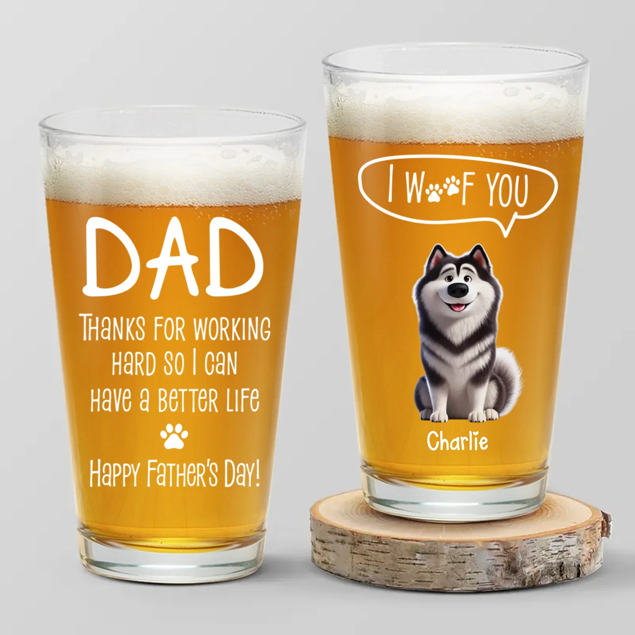 Less Boring, More Barking - Dog Personalized Custom Beer Glass - Father's Day, Gift For Pet Owners, Pet Lovers - Robaser