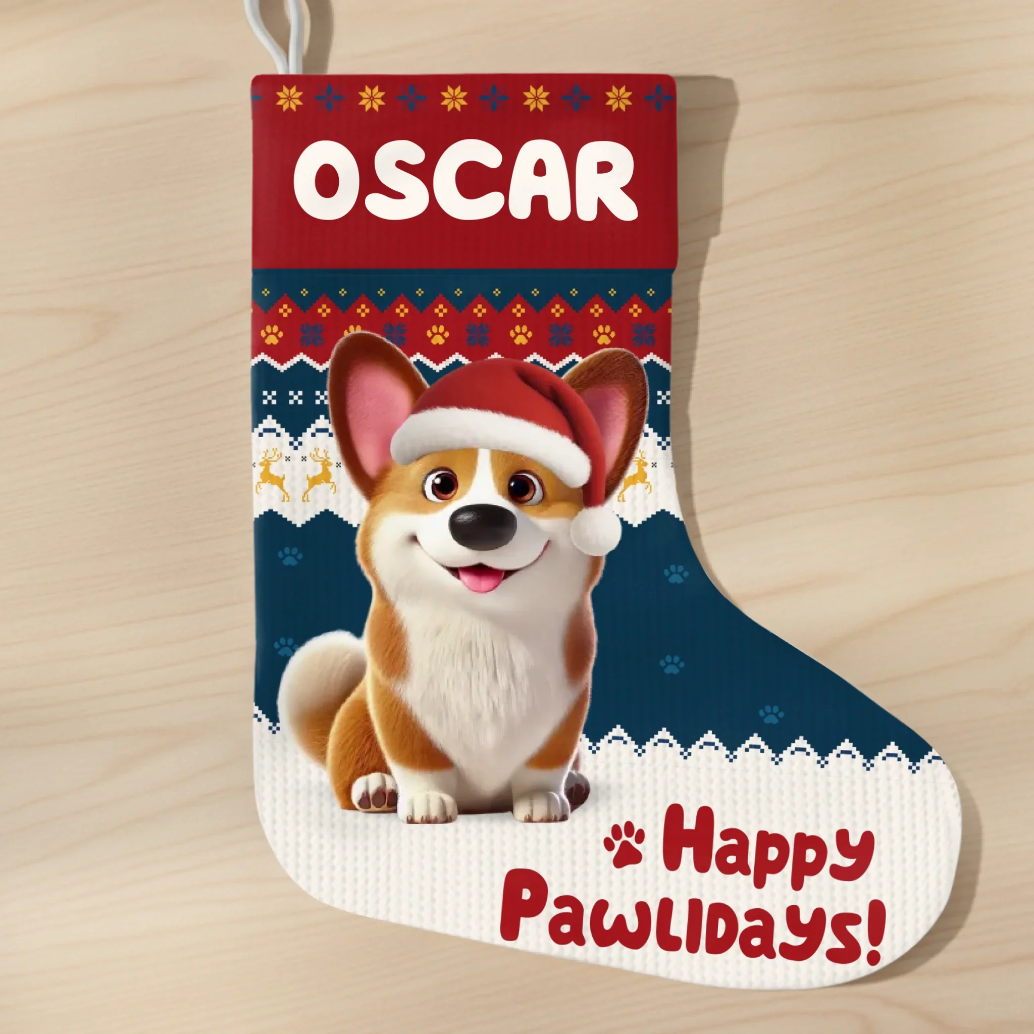 Custom Christmas Stocking - Personalized Christmas Birthday Gifts For Dog Cat Lovers, Dog Dad And Mom, Cat Owners - Frosty Fur Baby - Robaser