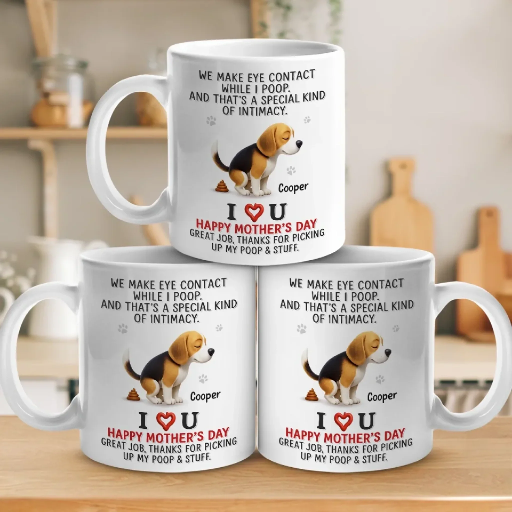 That  s Not Awkward, That  s Love - Dog Personalized Custom Mug - Mother's Day, Gift For Pet Owners, Pet Lovers - Robaser