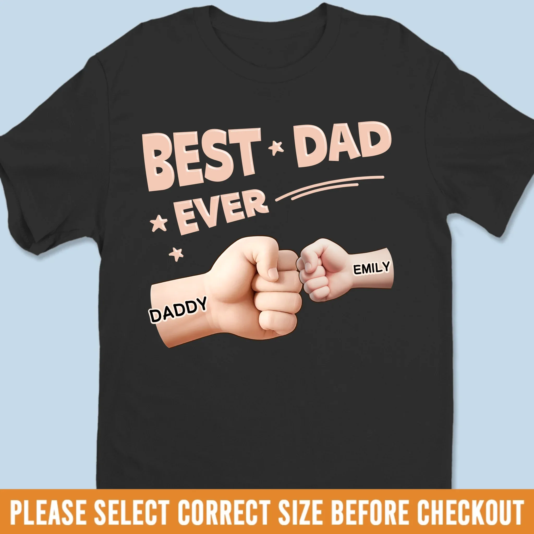 Unisex T-shirt, Premium T-shirt, Hoodie - Personalized Father's Day Birthday Gifts For Dad, Grandpa - Best Dad Ever - Robaser
