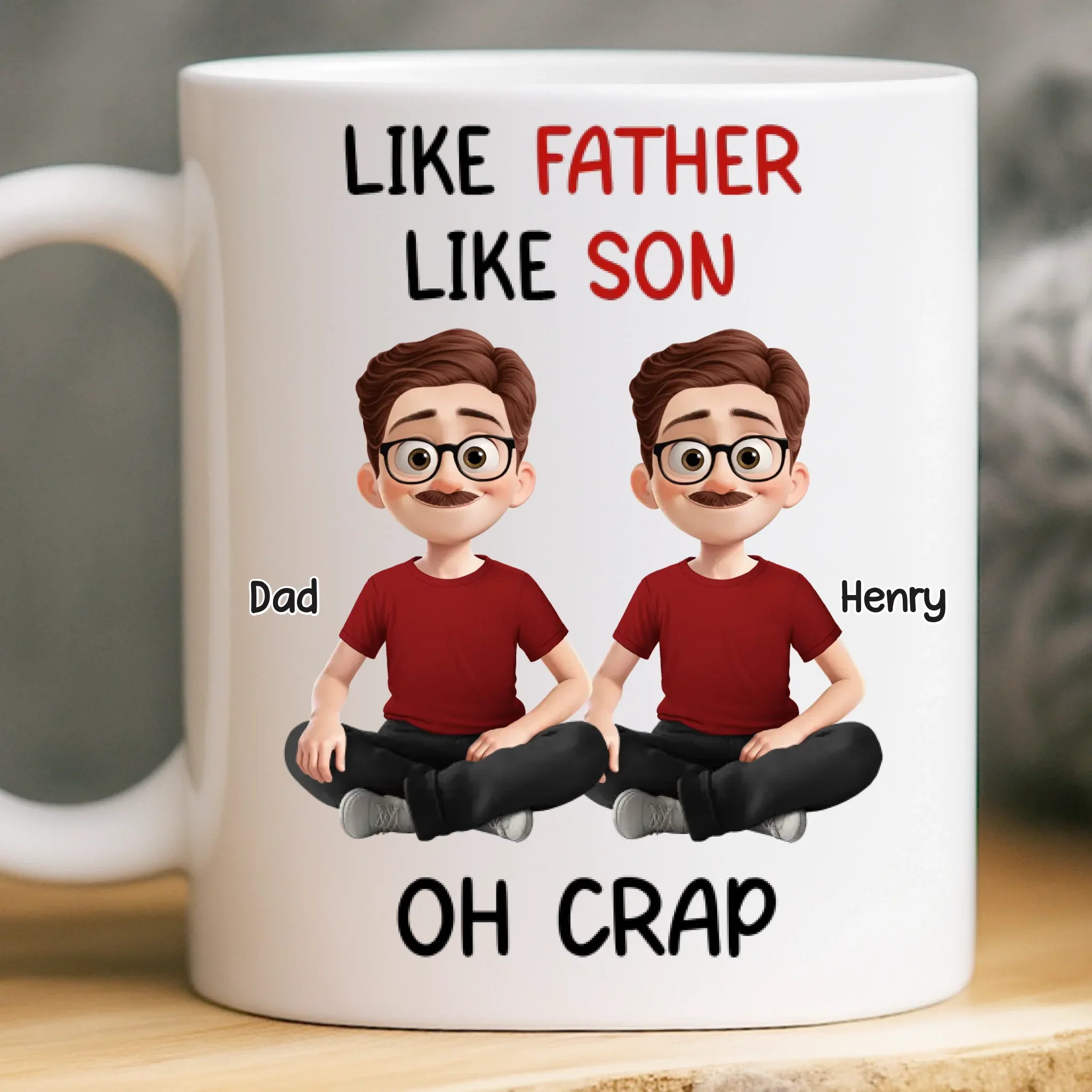 Custom Mug - Personalized Birthday Gifts For Mom, Dad, Daughter, Son - Love Holds Our Family Close - Robaser