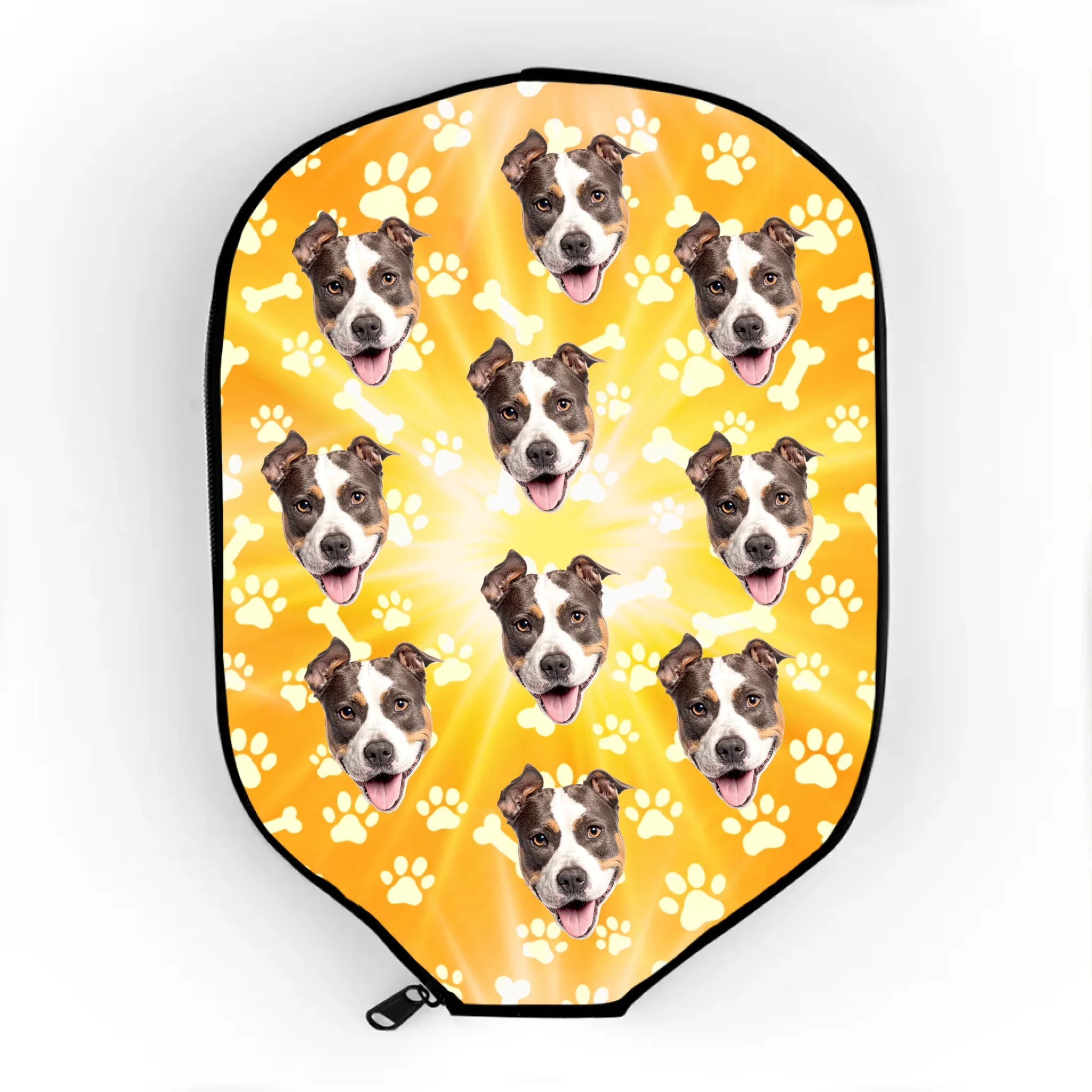 Custom Photo Pickleball Paddle Cover - Personalized Birthday Gifts For Dog Cat Lovers, Dog Dad And Mom, Cat Owners - Full Speed, Full Tail - Robaser
