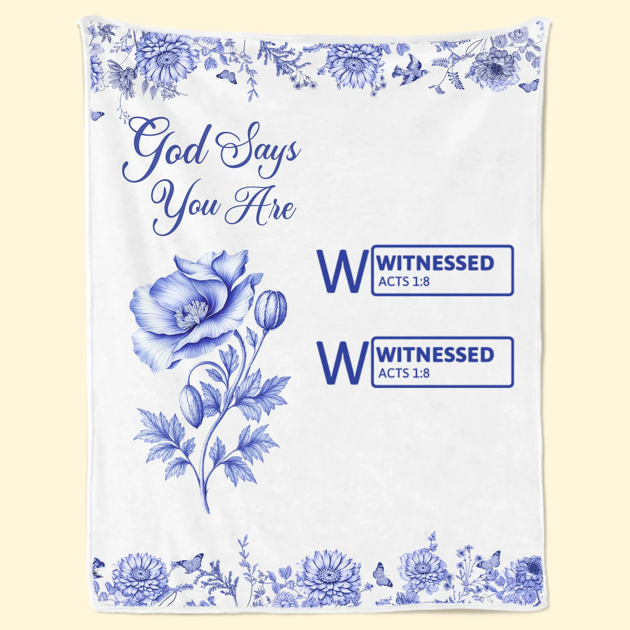 Custom Blanket - Personalized Best Friend Birthday Gifts For Women, Besties, Sisters, BFF, Family, Yourself - God Says You Are - Robaser