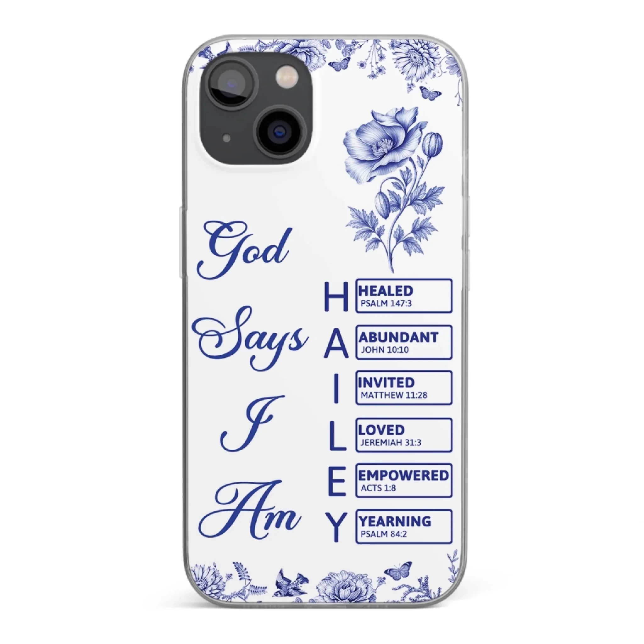 Custom Clear Phone Case - Personalized Best Friend Birthday Gifts For Women, Besties, Sisters, BFF - Each Letter, A Gift Of God - Robaser