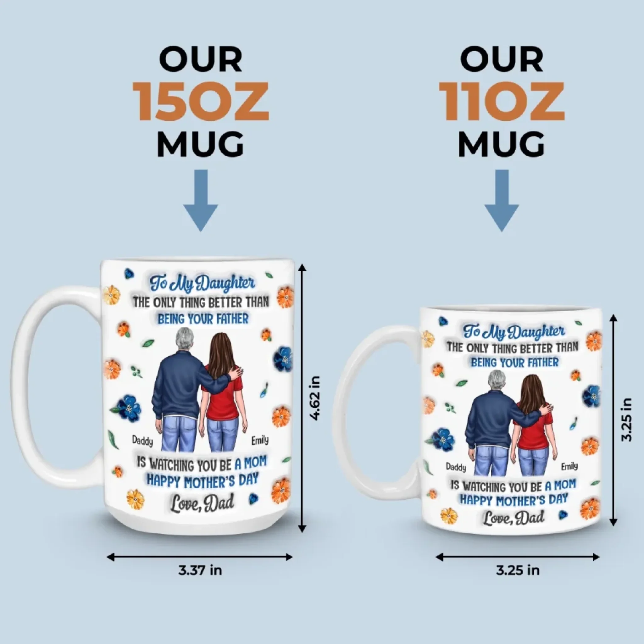 Seeing You Become A Mom Is My Greatest Joy - Family Personalized Custom 3D Inflated Effect Printed Mug - Mother's Day, Gift For Dad, Daughter - Robaser