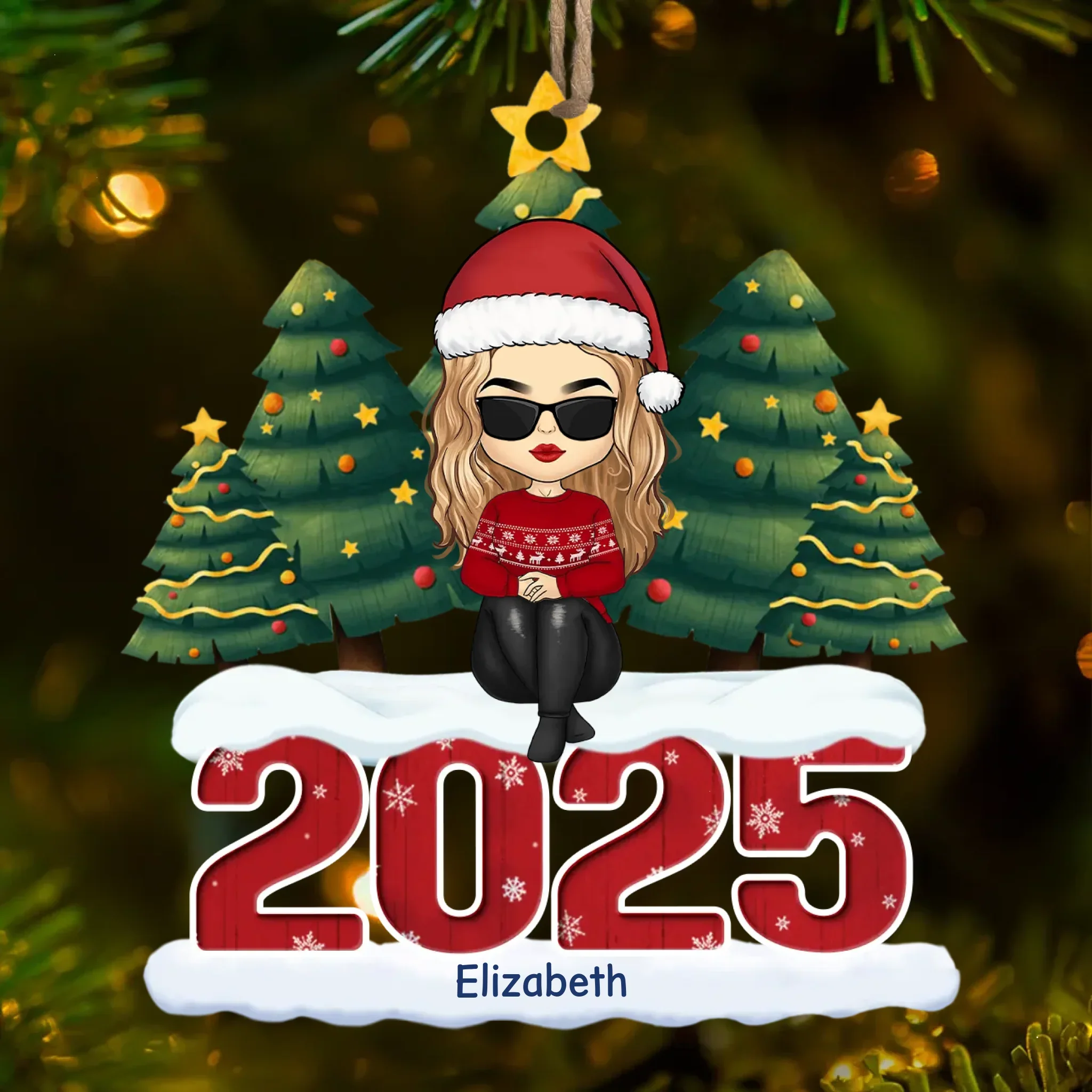 Custom Wood Ornament - Personalized Christmas Birthday Gifts For Family, Dog Cat Lovers - Love Wrapped In Fur - Robaser