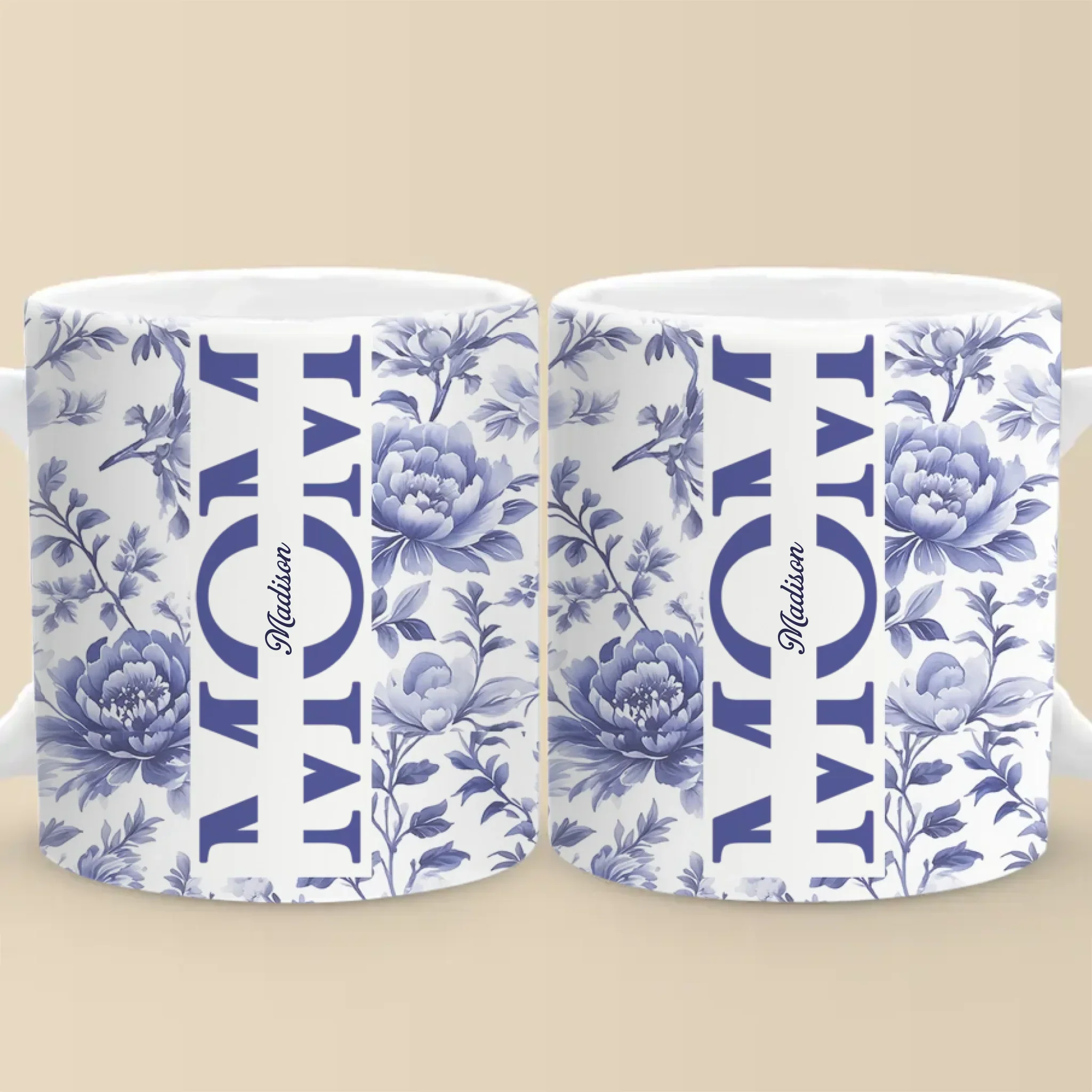 Family First, Always - Family Personalized Custom Mug - Mother's Day, Gift For Mom, Grandma - Robaser