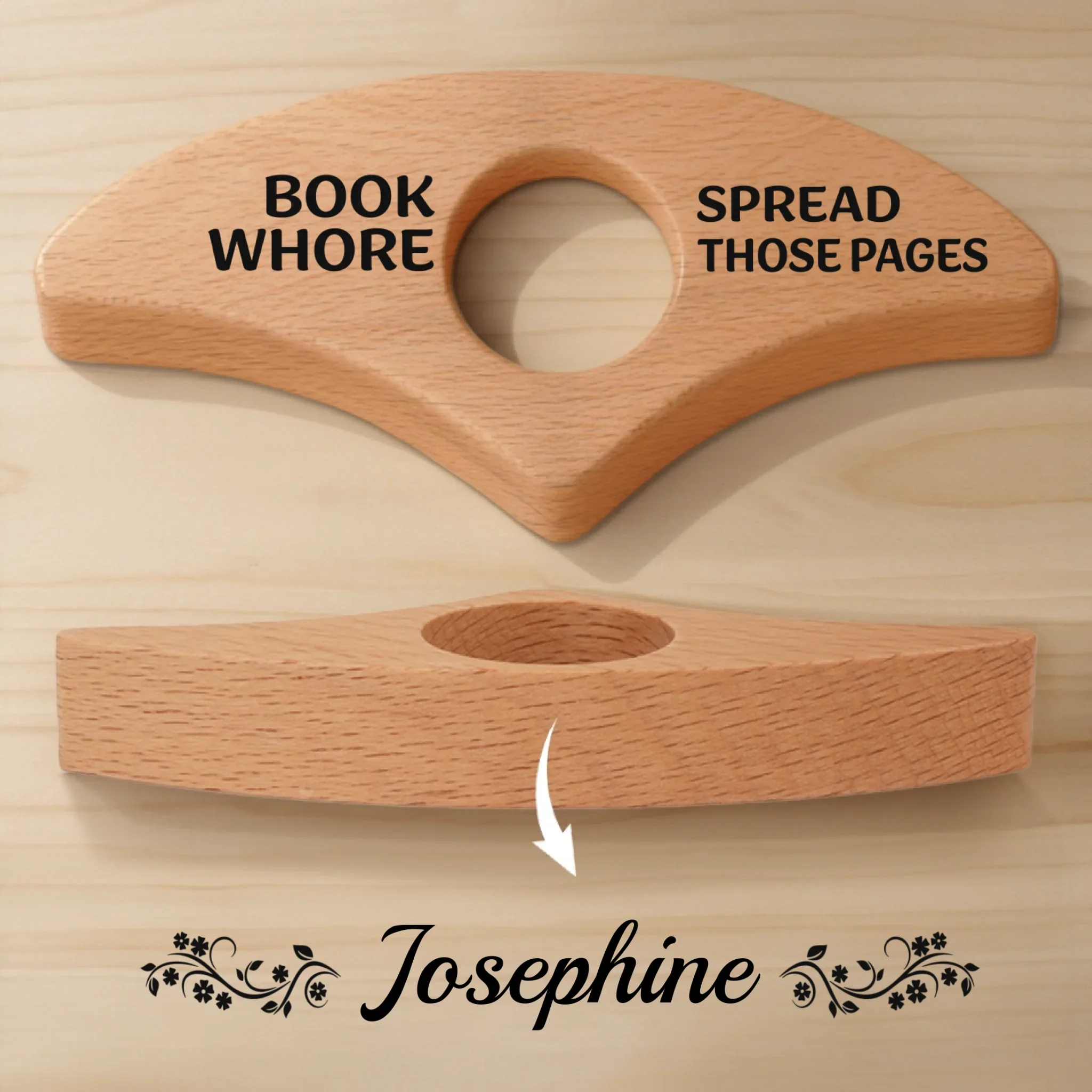 Custom Book Page Holder - Personalized Bookish Gifts For Book Lovers, Bookworms, Readers - Escape Into Stories - Robaser