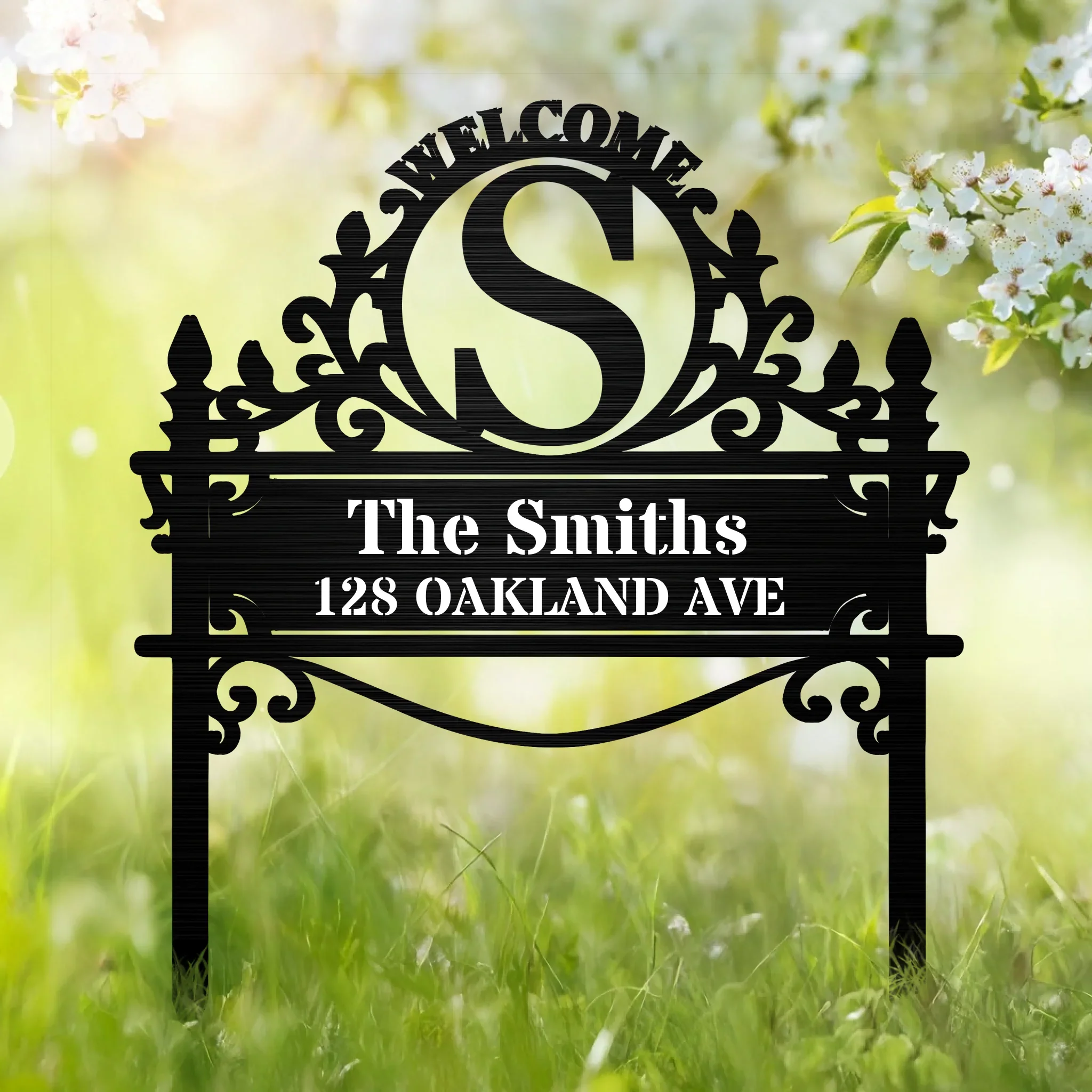 Custom Metal Garden Stake - Personalized Birthday Gifts For Mom, Dad, Kids - Where Love Grows Every Day - Robaser