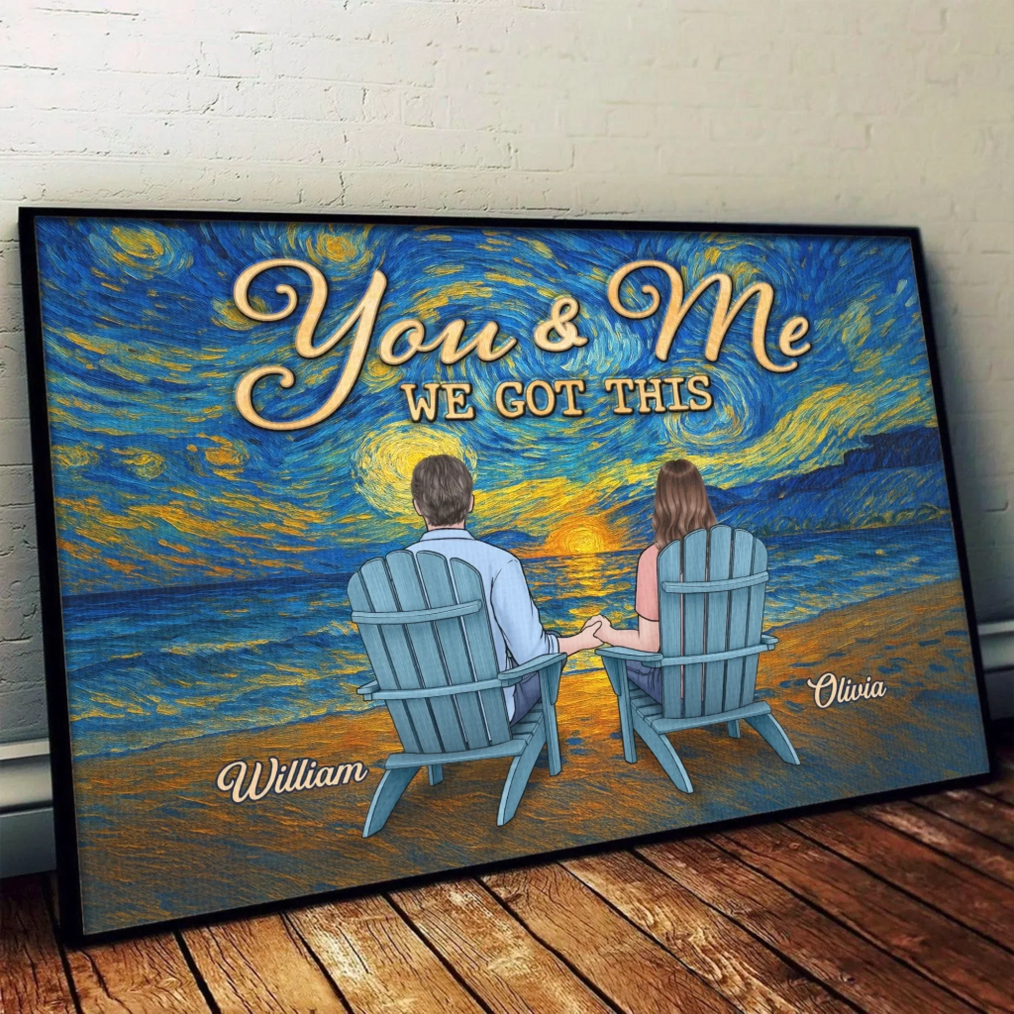 Custom Horizontal Poster - Personalized Anniversary Wedding Gifts For Husband And Wife, Him And Her - Still My Favorite View - Robaser