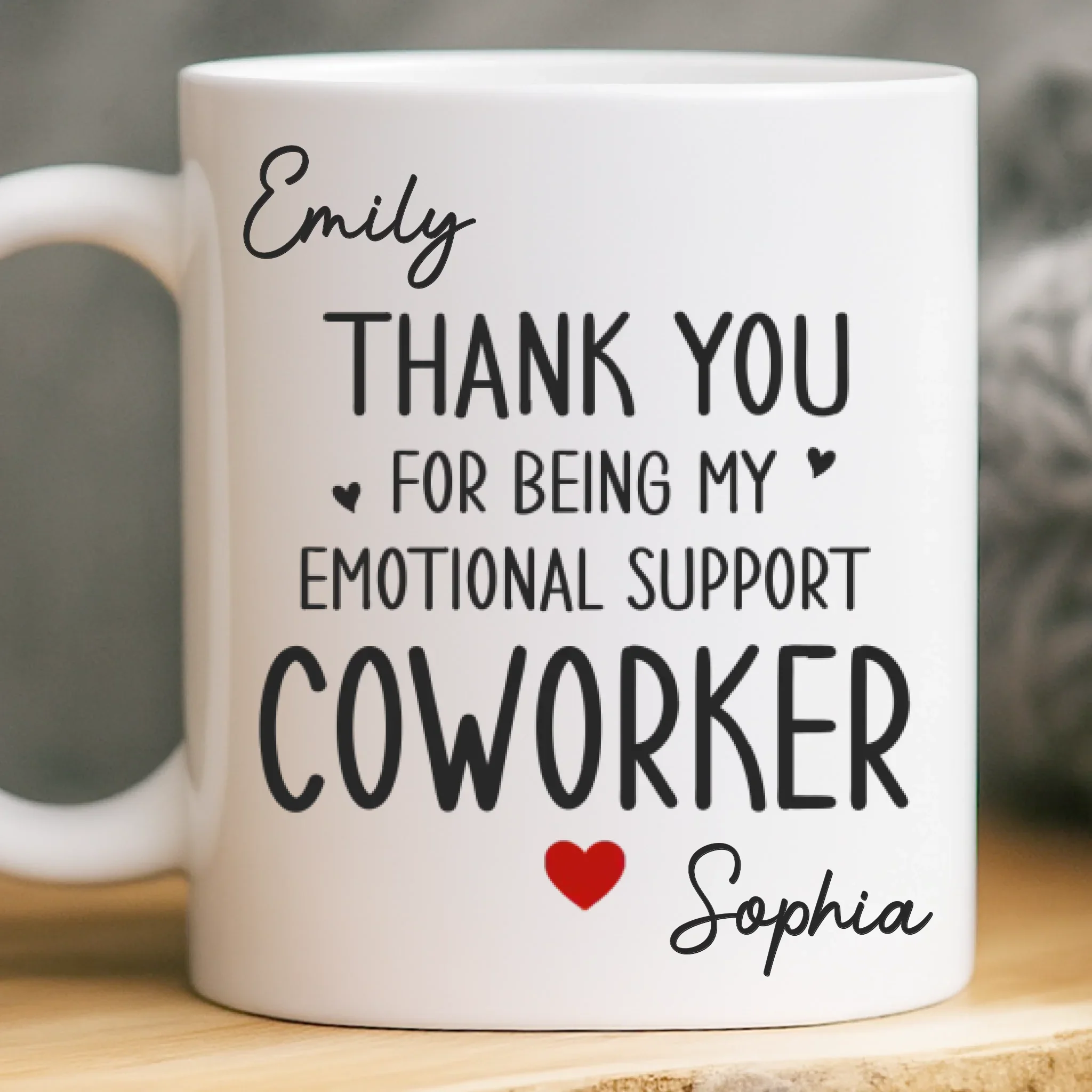 Custom Mug - Personalized Birthday Gifts For Coworker, Work Bestie - Teamwork Keeps Us Moving Forward - Robaser