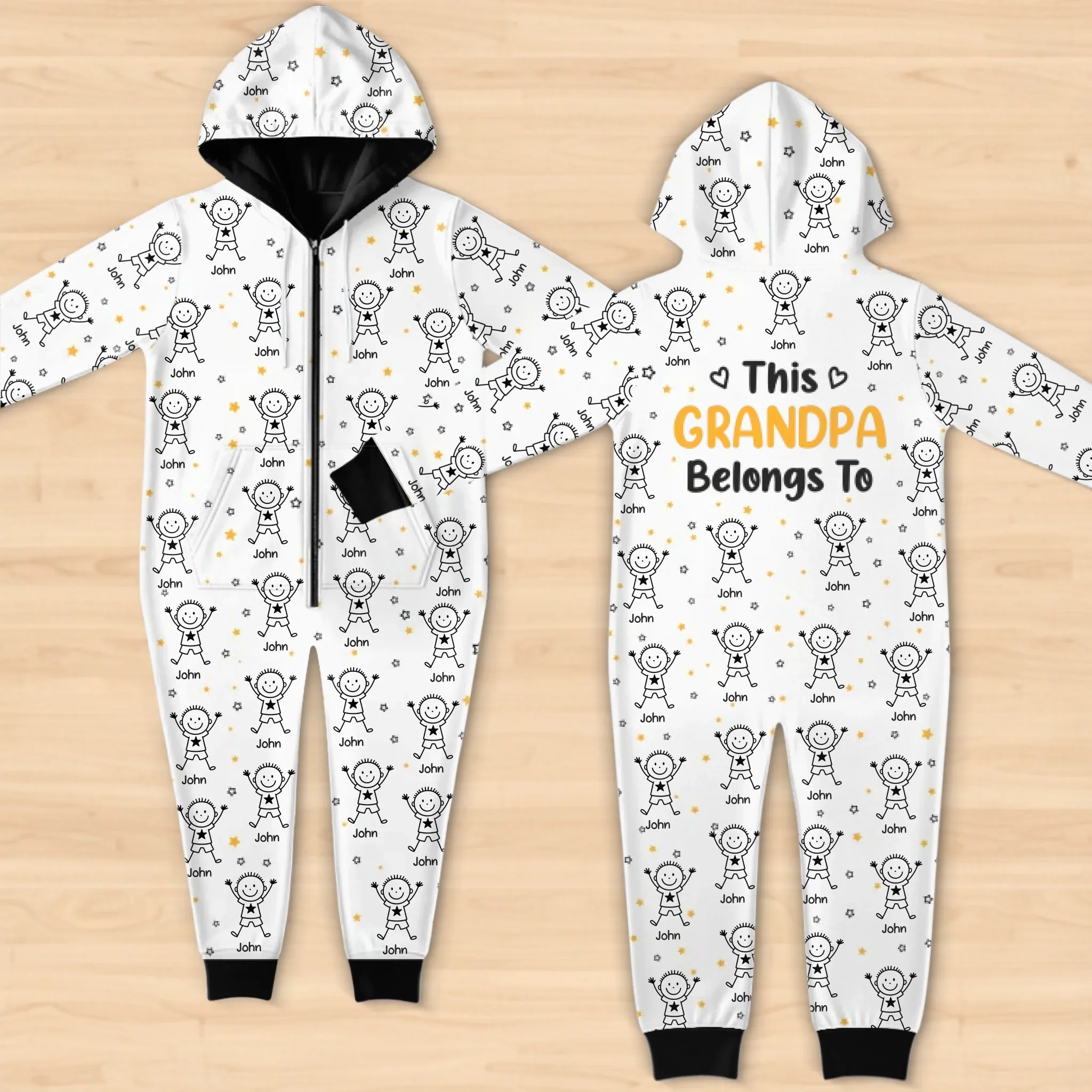 Custom Adult Onesie - Personalized Christmas Birthday Gifts For Mom, Dad, Grandma, Grandpa - Home Is Where We Grow Together - Robaser