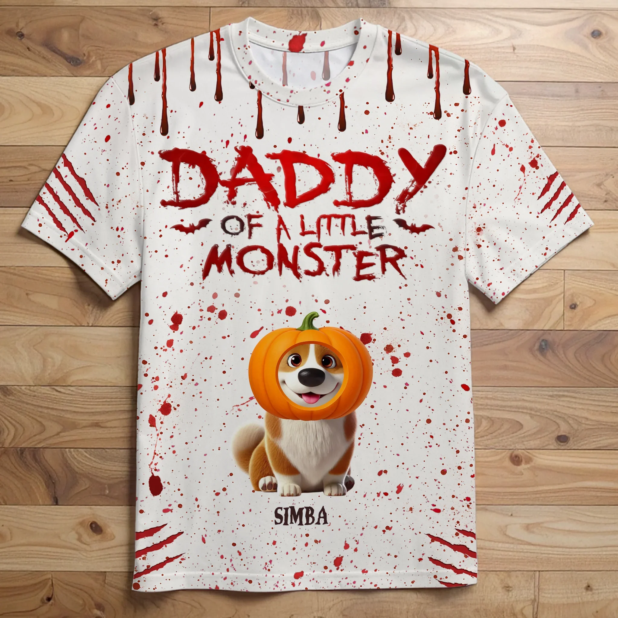 Custom Unisex T-shirt - Personalized Halloween Birthday Gifts For Dog Lovers, Dog Dad And Mom - Mommy Daddy Of Little Monsters - Robaser