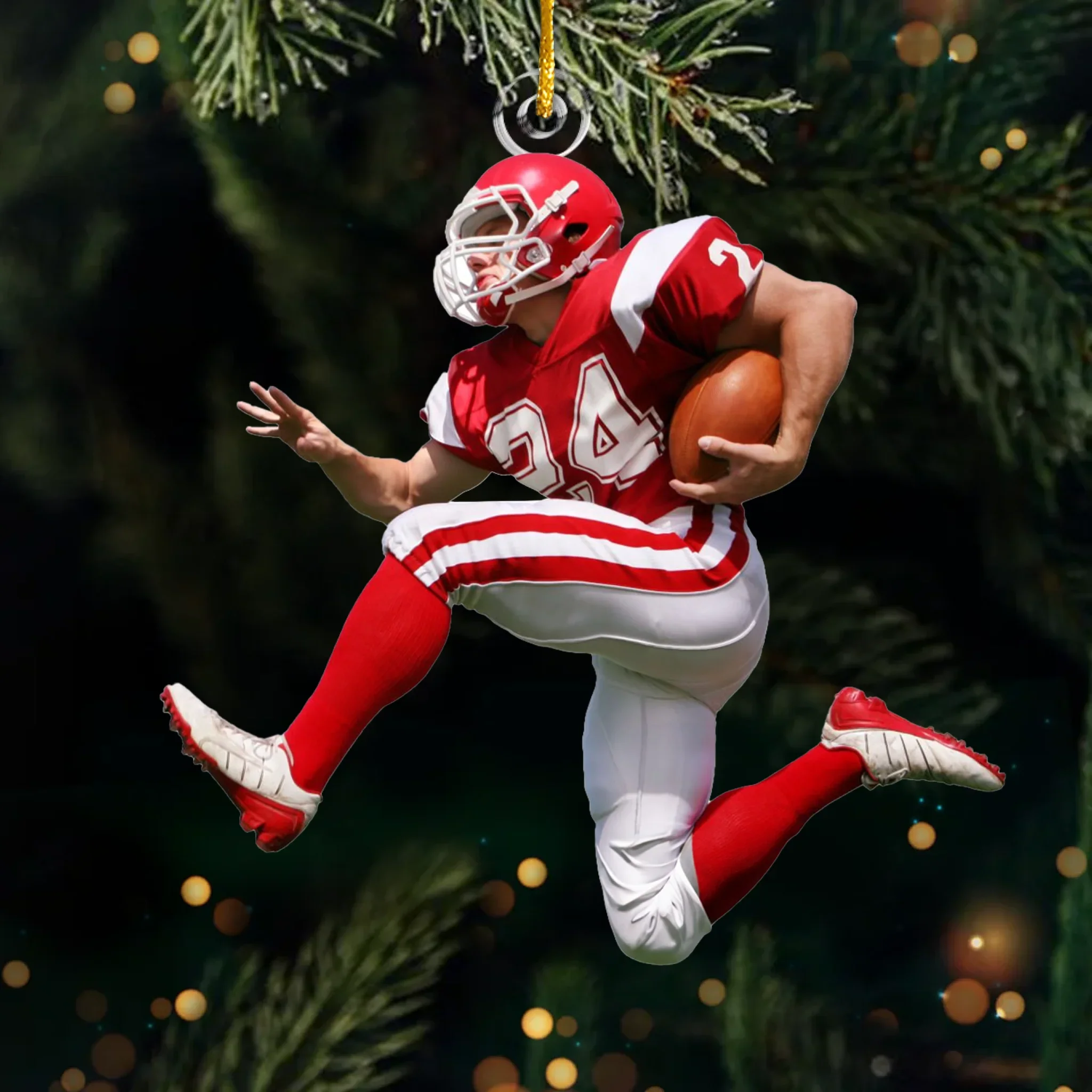 Custom Photo Acrylic Ornament - Personalized Christmas Birthday Gifts For Besties, Sisters, BFF, Family, Yourself - Sports Keep My Spirit Alive - Robaser