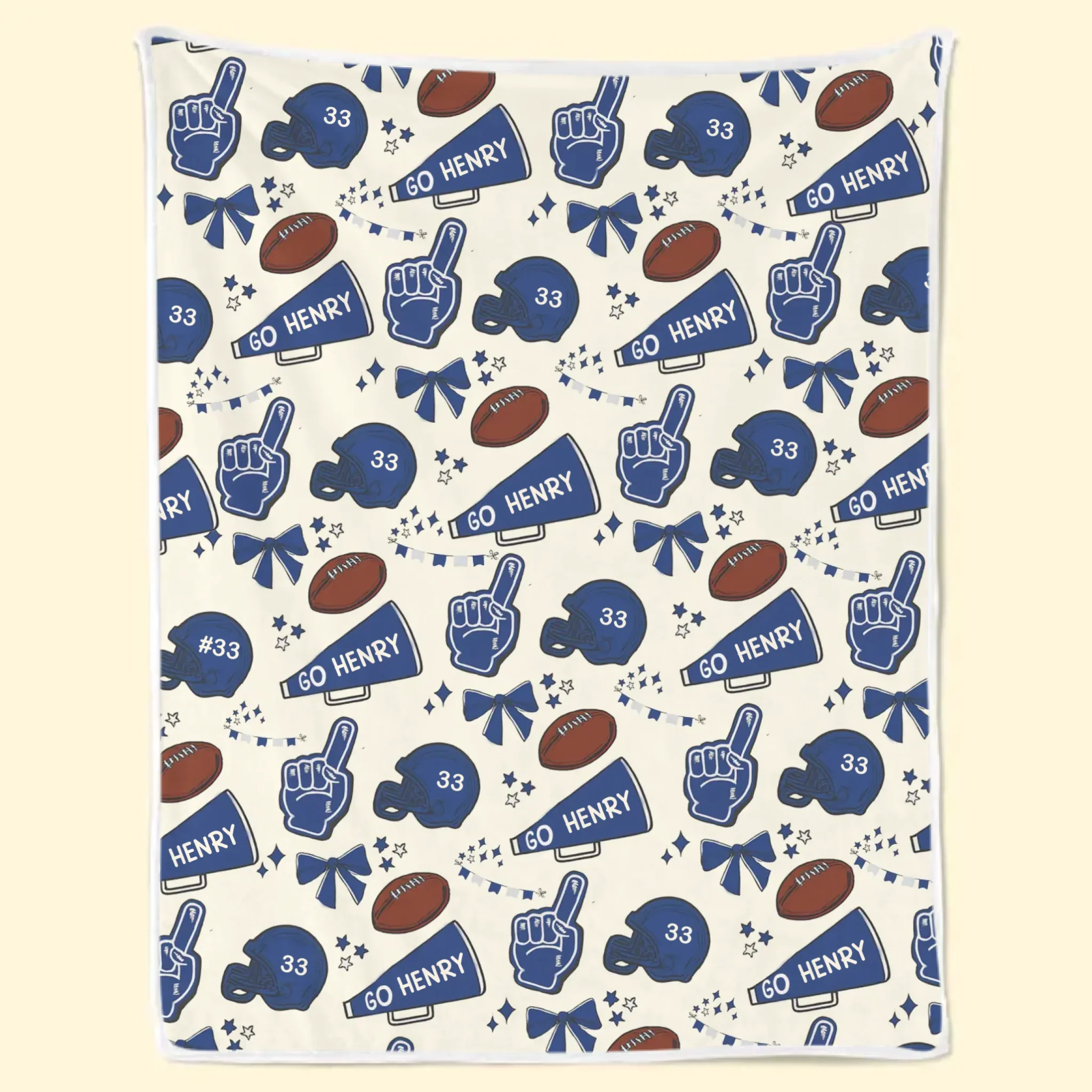 Custom Football Blanket - Personalized Gift For Birthday, Football Football Lovers, NFL Fans, Sport Lovers, Senior Graduation Gift - Proud Football Family - Robaser