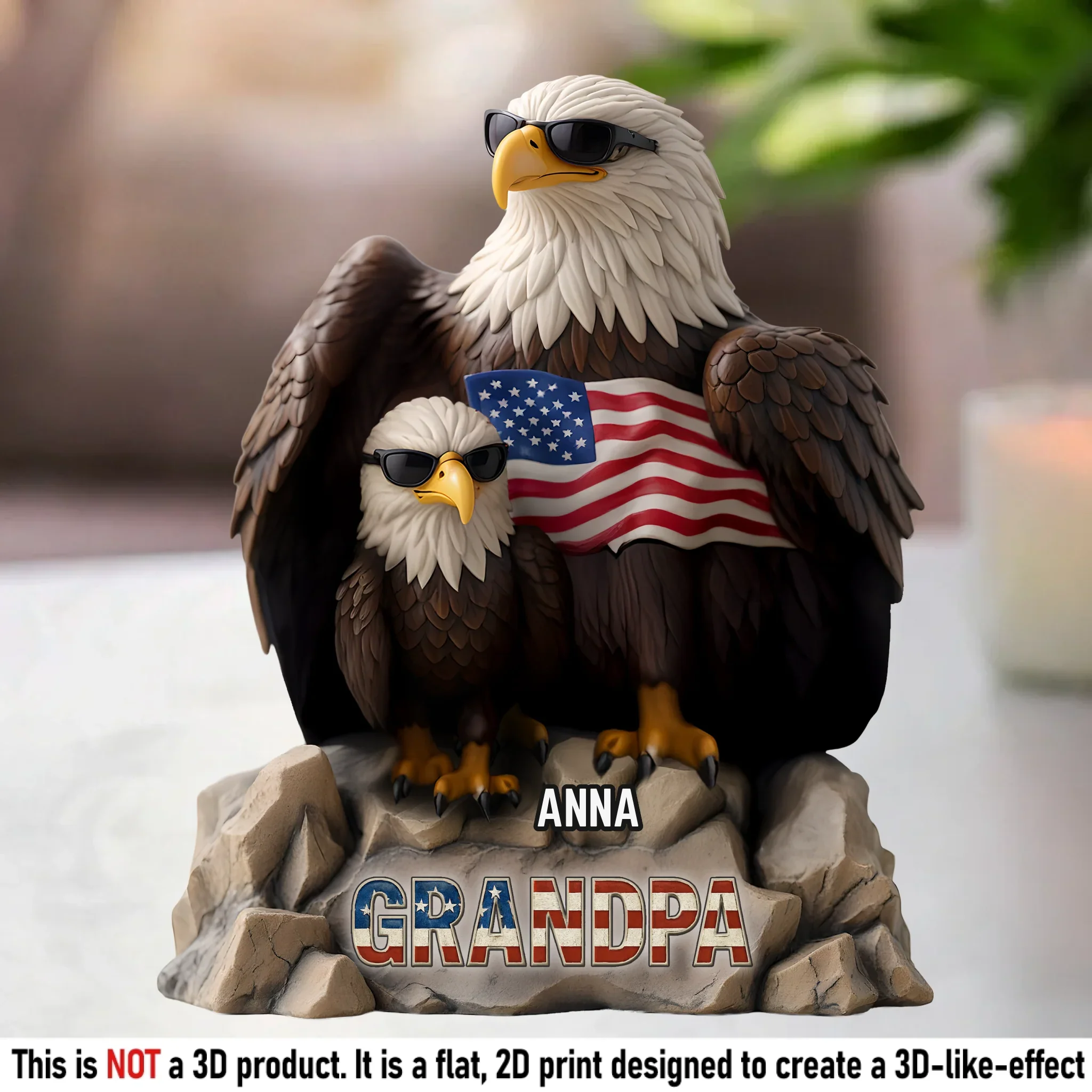 Be Cool And Spead Your Wings - Family Personalized Custom Acrylic Plaque Custom Shape - Father's Day, Gift For Dad, Grandpa - Robaser