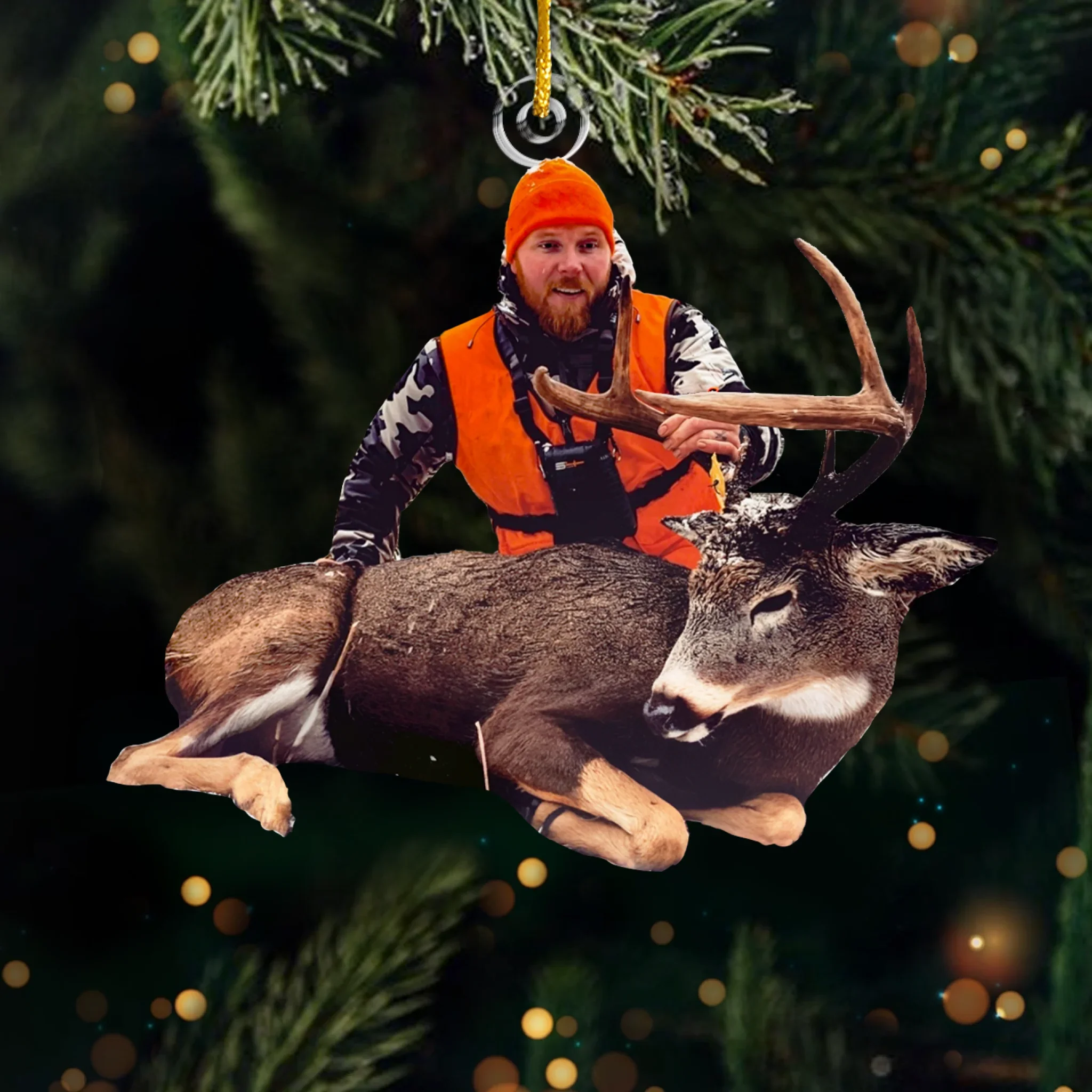 Custom Photo Acrylic Ornament - Personalized Christmas Birthday Gifts For Besties, Sisters, BFF, Family, Yourself - Finding Joy In Simple Hobbies - Robaser