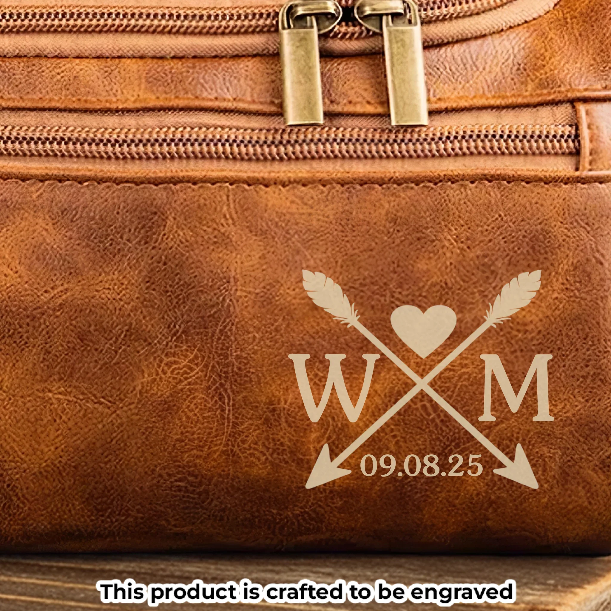 Custom Engraved Leather Toiletry Bag - Personalized Birthday Gifts For Dad, Brother, Grandpa, Husband - Proud Of You Always - Robaser