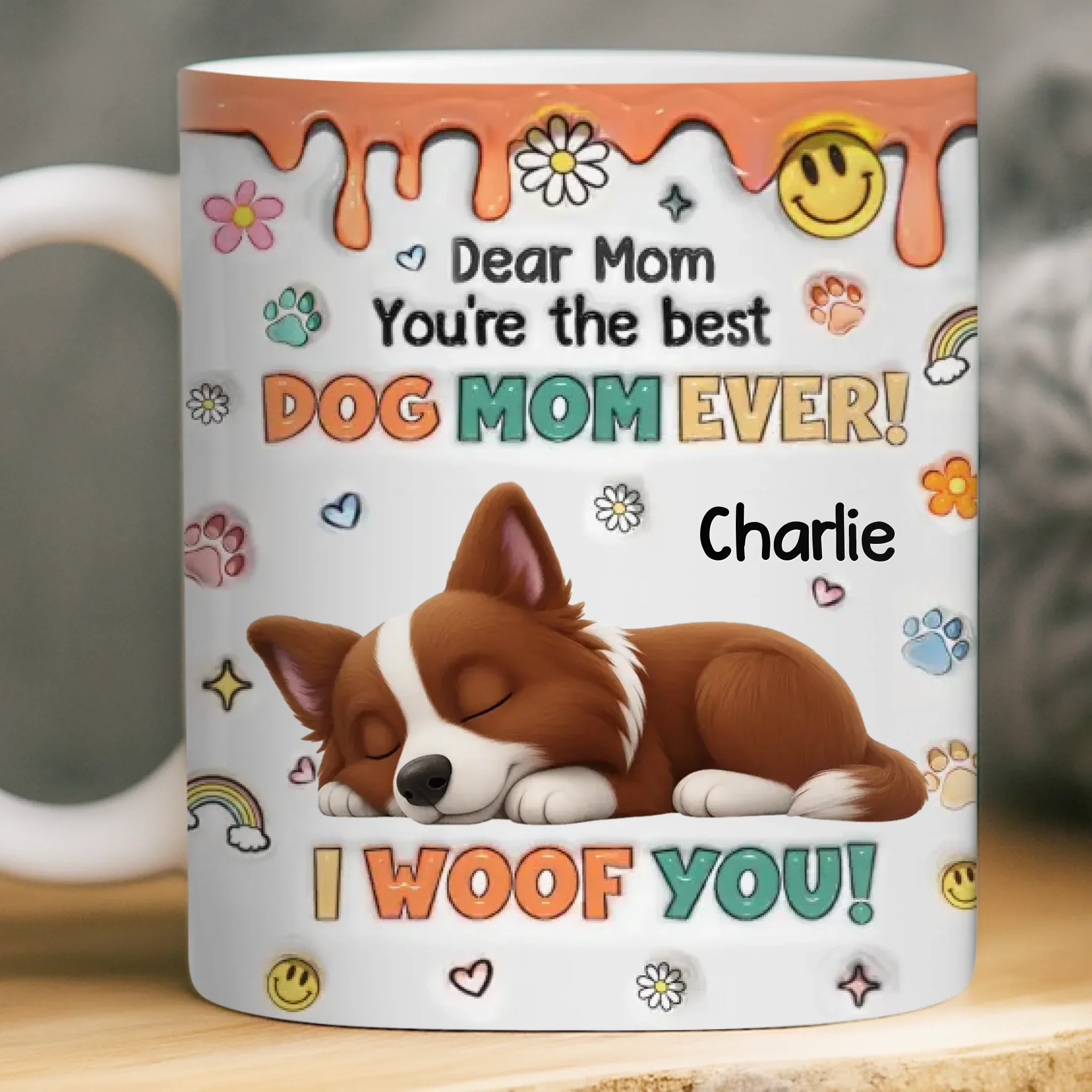 Custom Mug - Personalized Birthday Gifts For Dog Lovers, Dog Dad And Mom - Love You More Than Treats - Robaser