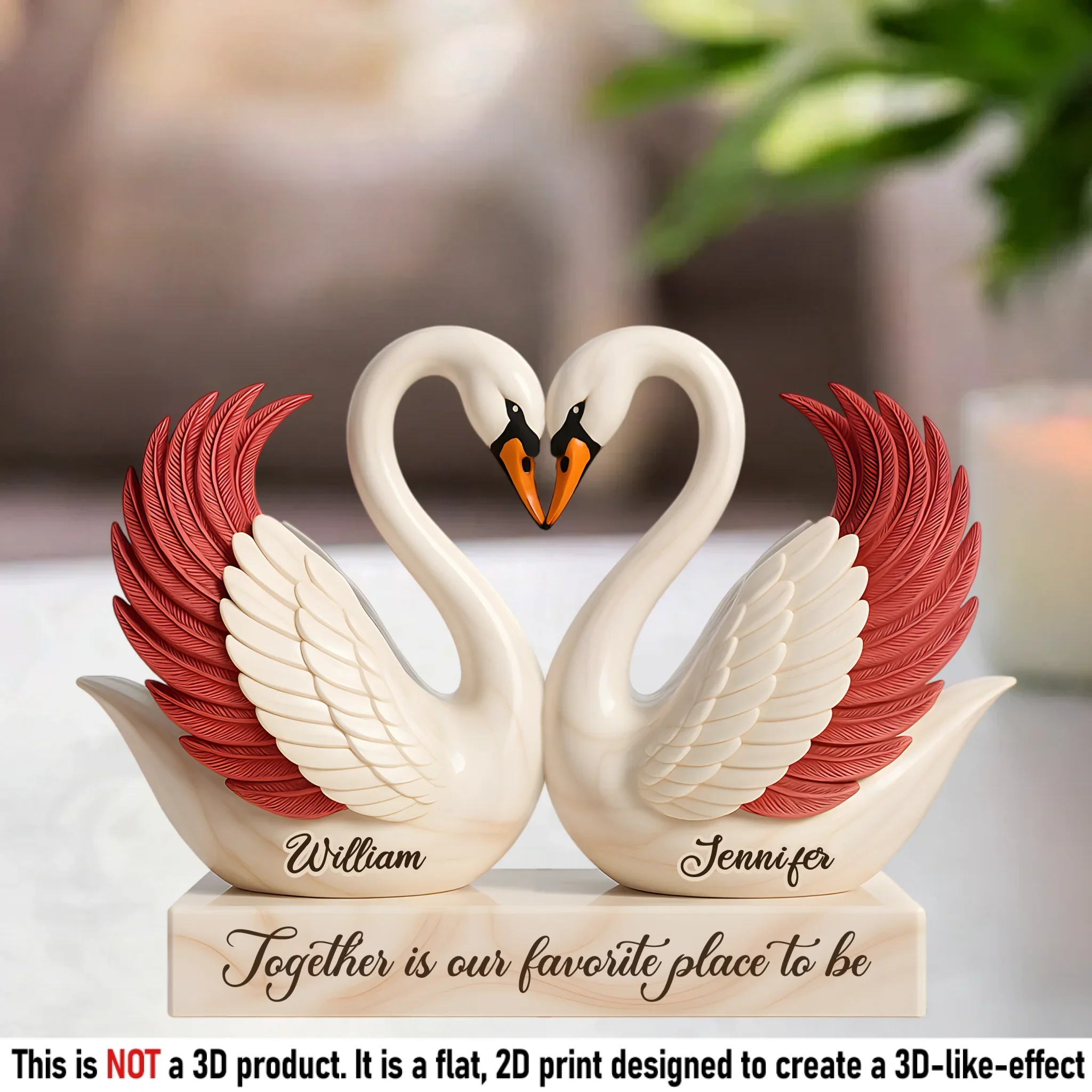 Love Is Not Just A Feeling, It's Our Forever - Couple Personalized Custom Acrylic Plaque Custom Shape - Gift For Husband Wife, Anniversary - Robaser
