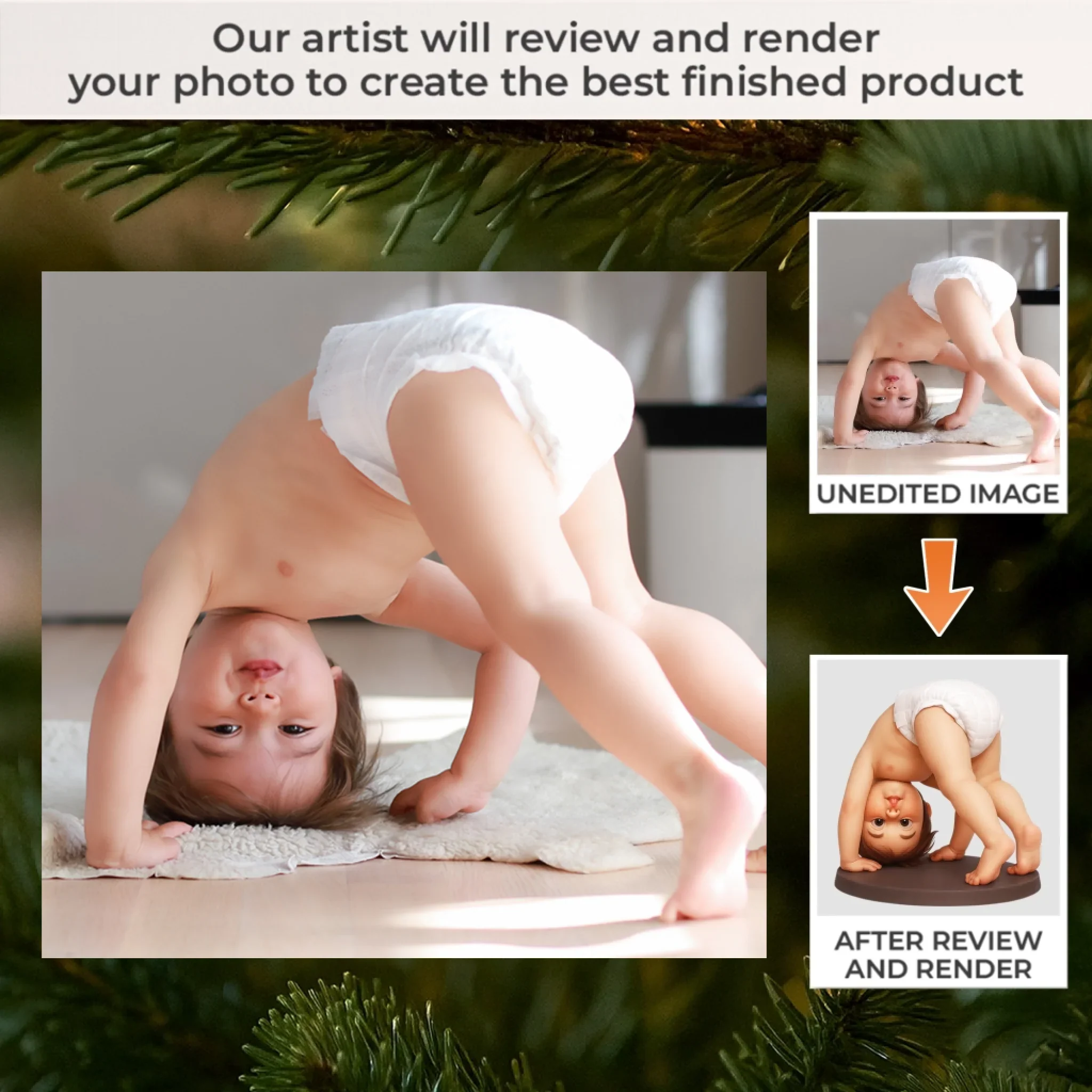 Custom Photo Acrylic Ornament - Personalized Christmas Birthday Gifts For Best Friends, Family, Coworker, Work Bestie, Husband And Wife, Dog Cat Lovers - Christmas Cuteness Overload - Robaser