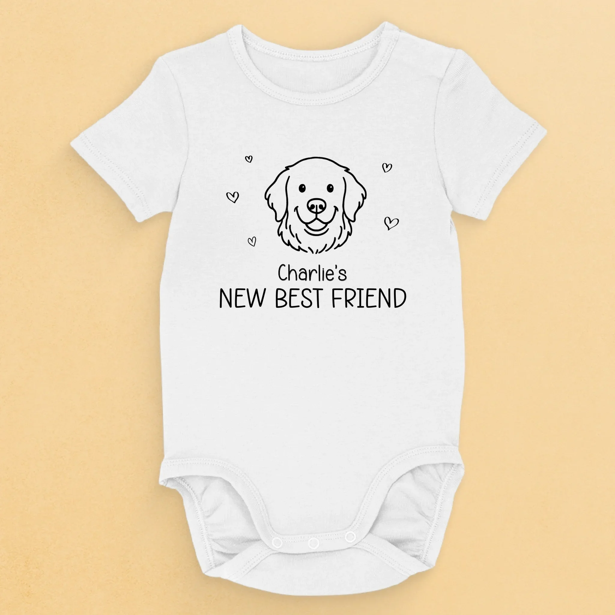 Custom Baby Onesie - Personalized Baby Shower, Gender Reveal Gifts For New Moms, New Dads, New Parents, Dog Dad And Mom - Newbie On The Dog Squad - Robaser