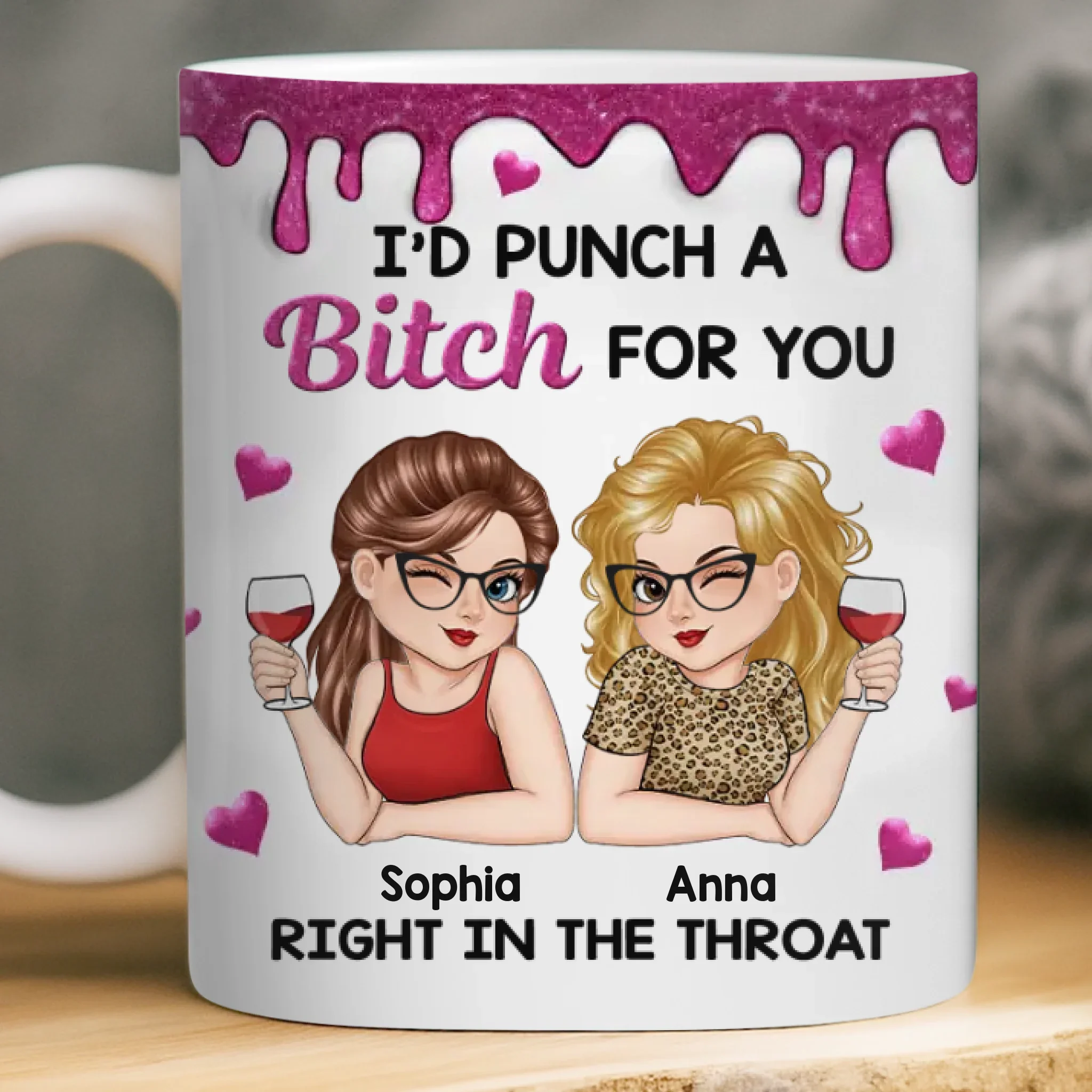 Custom Mug - Personalized Best Friend Birthday Gifts For Women, Besties, Sisters, BFF - Chaos Coordinator And Partner In Crime - Robaser