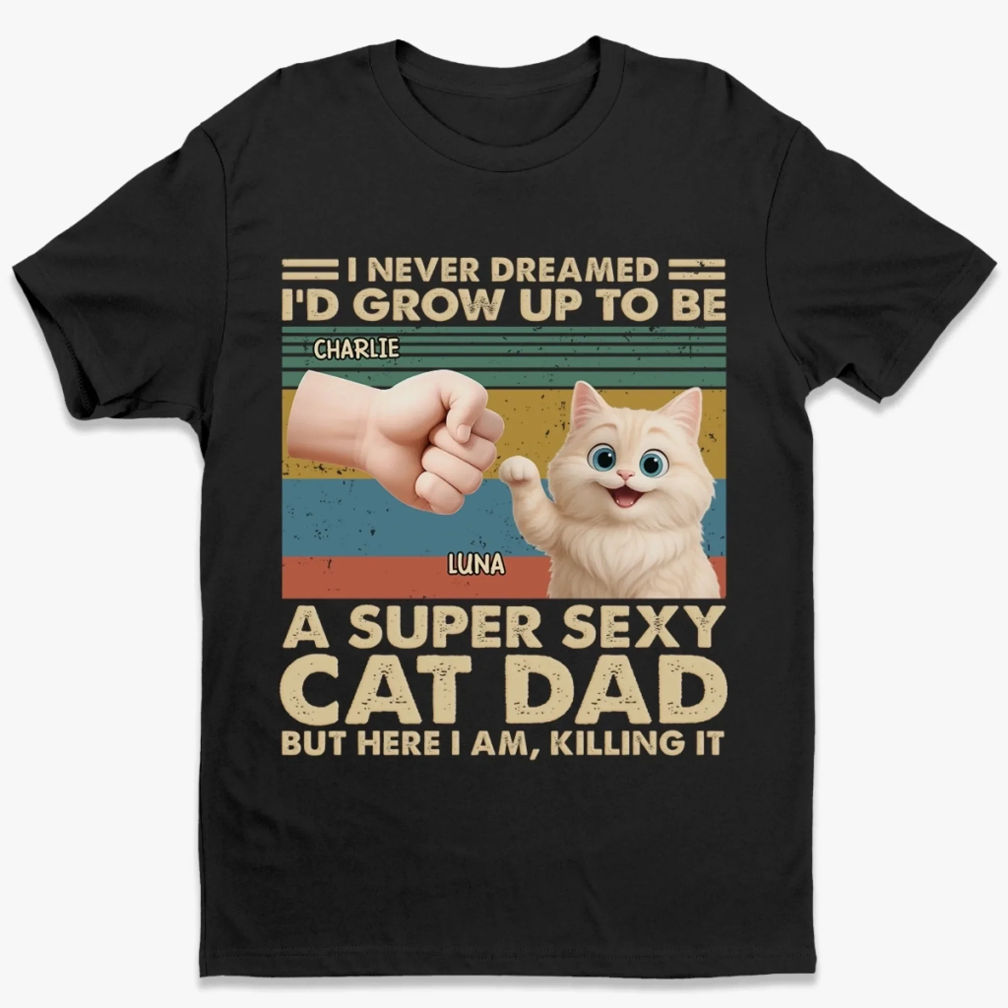 Custom Unisex T-shirt, Premium T-shirt, Hoodie - Personalized Christmas Birthday Gifts For Cat Lovers, Cat Mom And Dad - Meow Icon Behavior - Robaser