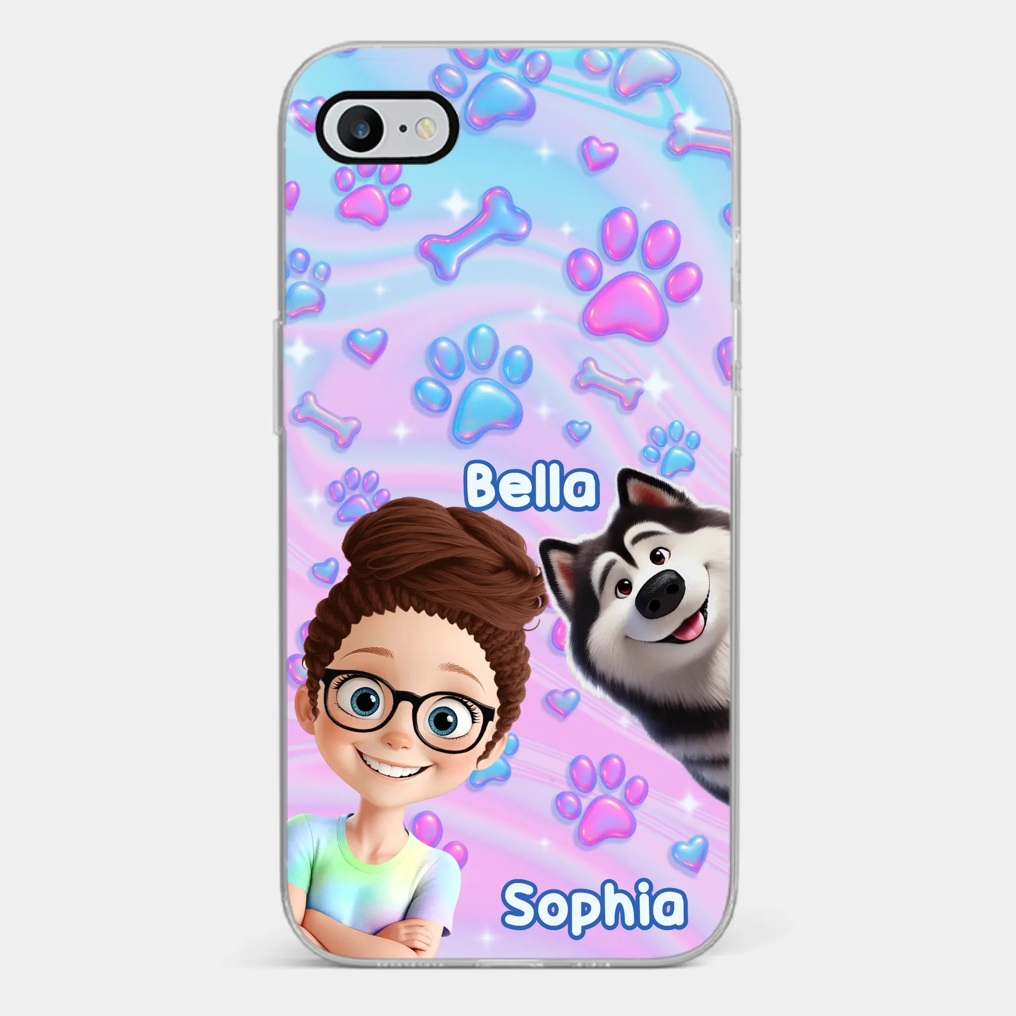 Custom Clear Phone Case - Personalized Birthday Gifts For Dog Lovers, Dog Dad And Mom - Pawfectly Yours - Robaser