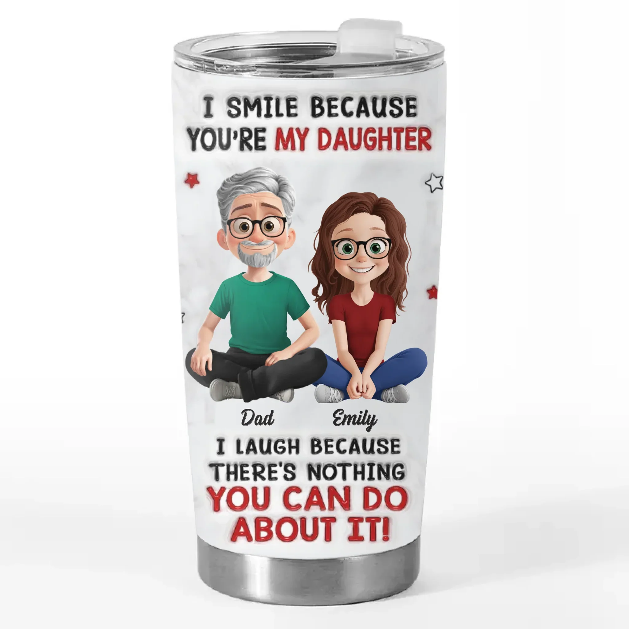 Custom Tumbler - Personalized Birthday Gifts For Mom, Dad, Daughter - Stay Cozy Stay Loved - Robaser