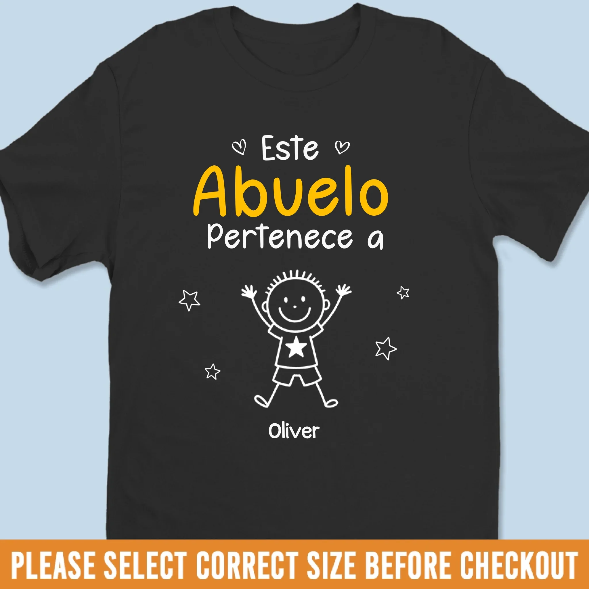 Camiseta Unisex Personalizada, Camiseta Premium, Sudadera con Capucha - Regalos Personalizados de Cumplea?os para Pap  , Abuelo - Este Abuelo Pertenece A - Robaser