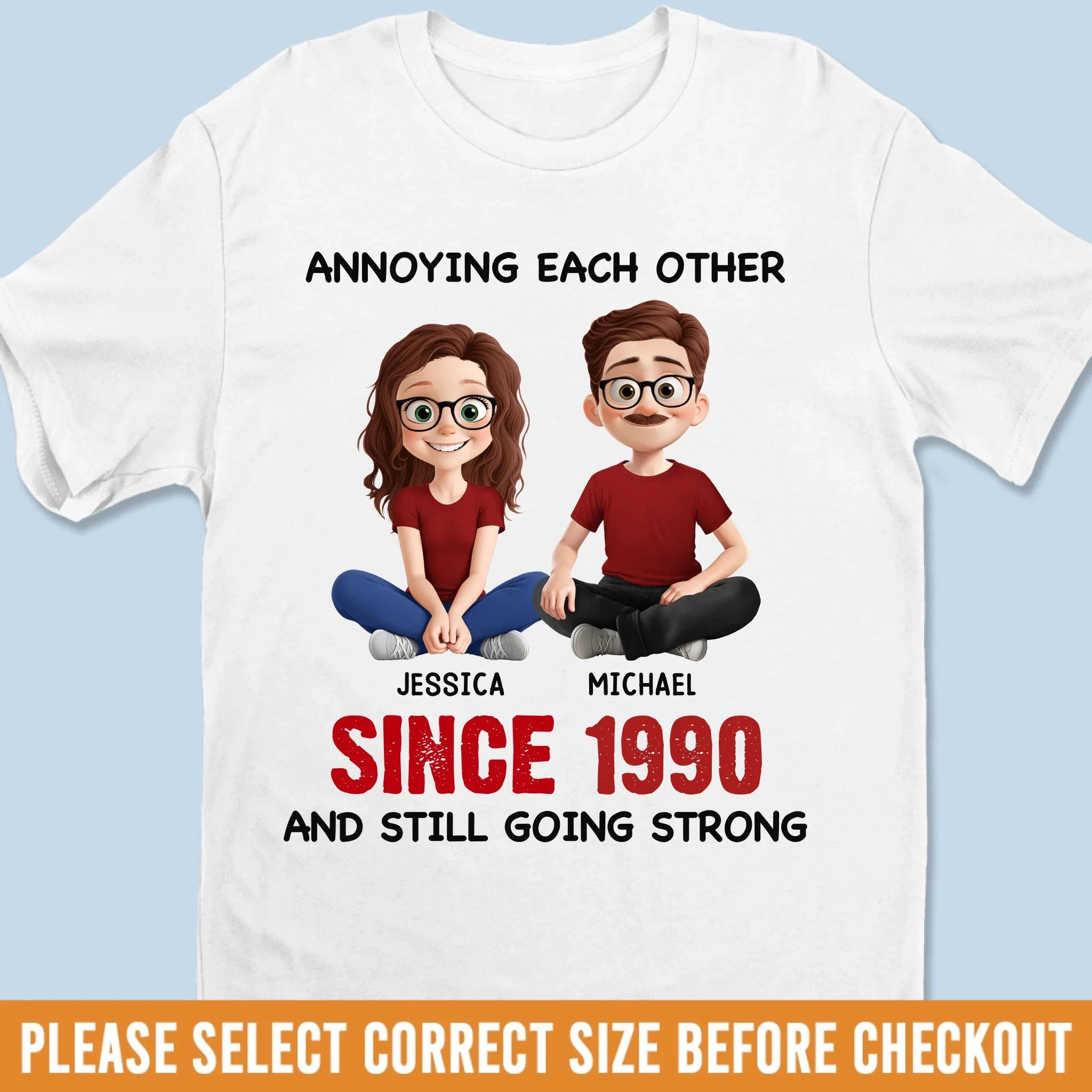 Custom Unisex T-shirt, Premium T-shirt, Hoodie - Personalized Anniversary Wedding Gifts For Husband And Wife, Him And Her - Still Driving Each Other Crazy - Robaser