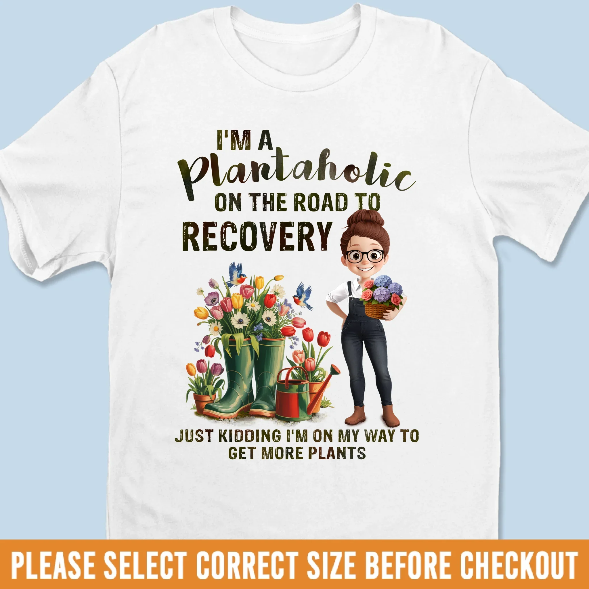 Just One More Plant - Family Personalized Custom Unisex T-shirt, Premium T-shirt, Hoodie - Gift For Yourself, Best Friends, Siblings, Family Members, Gardening Lovers - Robaser