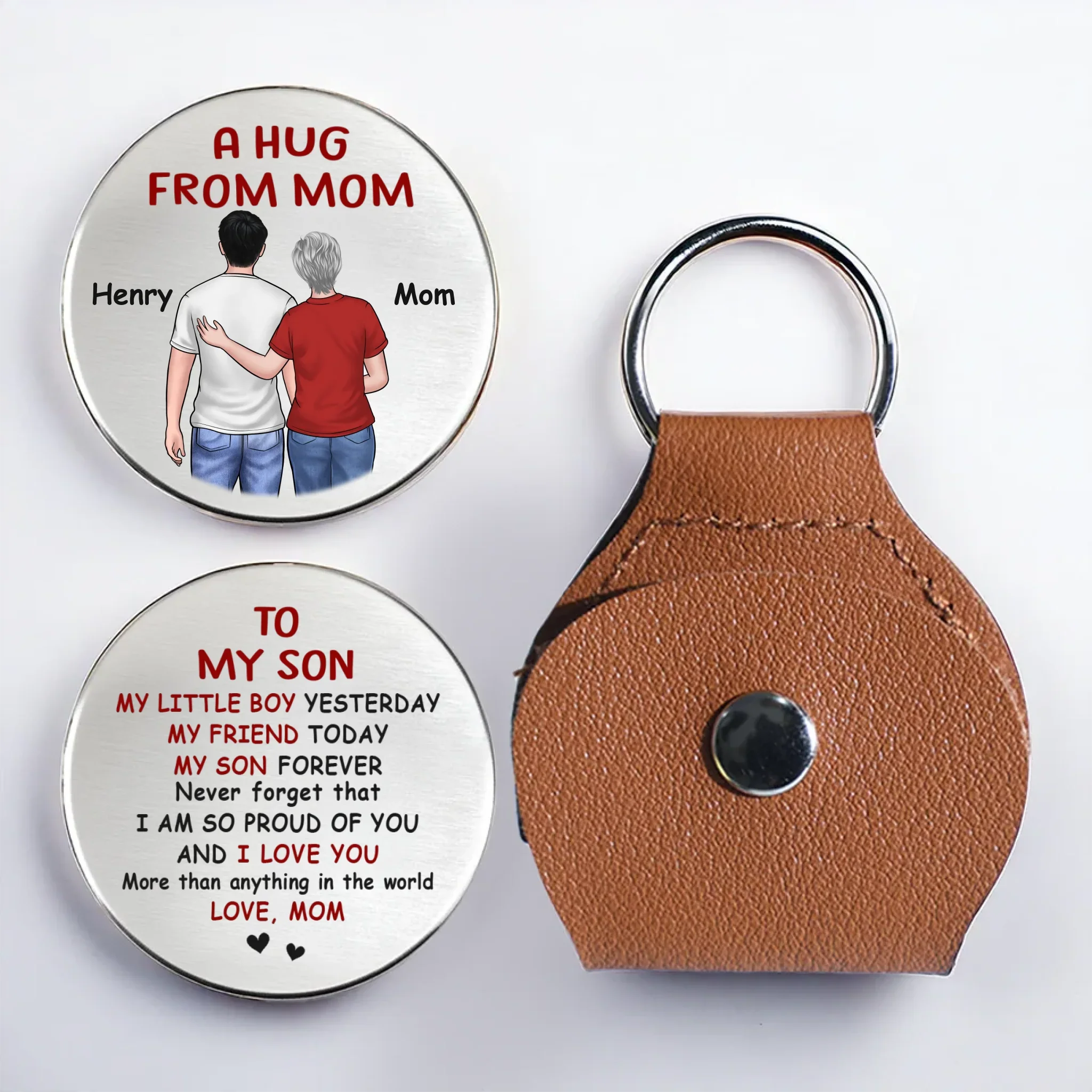 Custom Pocket Hug - Personalized Birthday Gifts For Mom, Son, Daughter - The Bond We Share Can Never Fade - Robaser