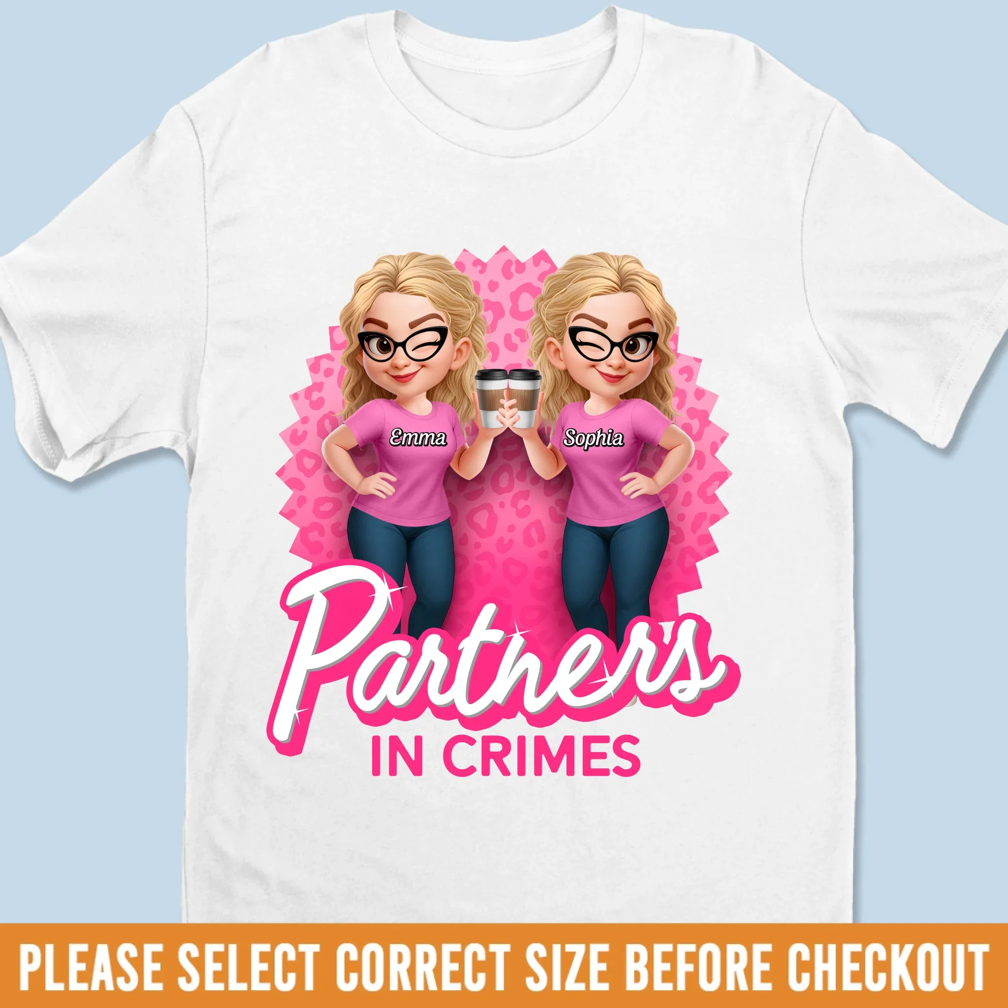 Custom Unisex T-shirt, Premium T-shirt, Hoodie - Personalized Best Friend Birthday Gifts For Women, Besties, Sisters, BFF - Forever Besties In Style - Robaser