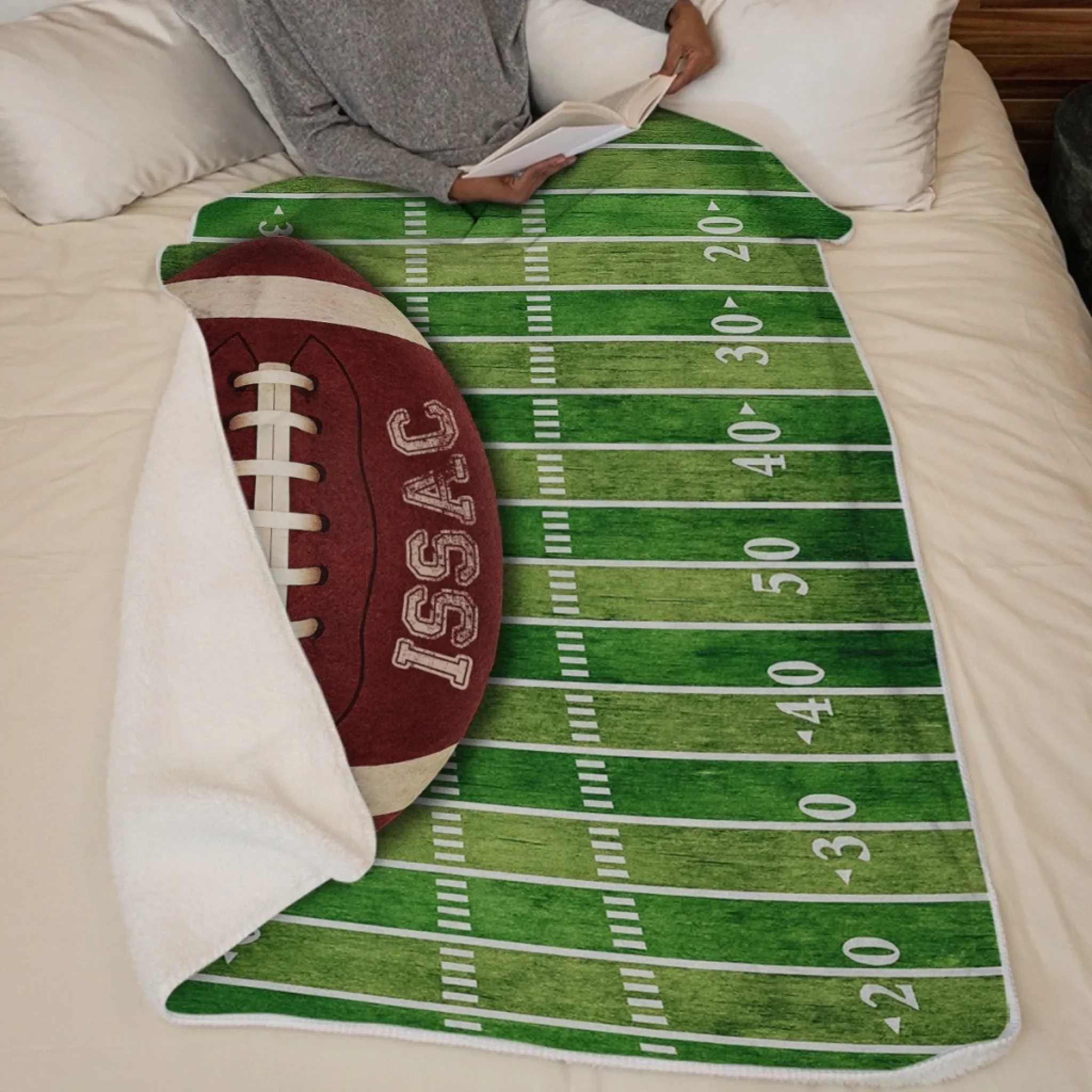 Custom American Football Blanket - Personalized Gift For Birthday, Football Football Lovers, NFL Fans, Sport Lovers, Senior Graduation Gift - My Turf, My Rules - Robaser
