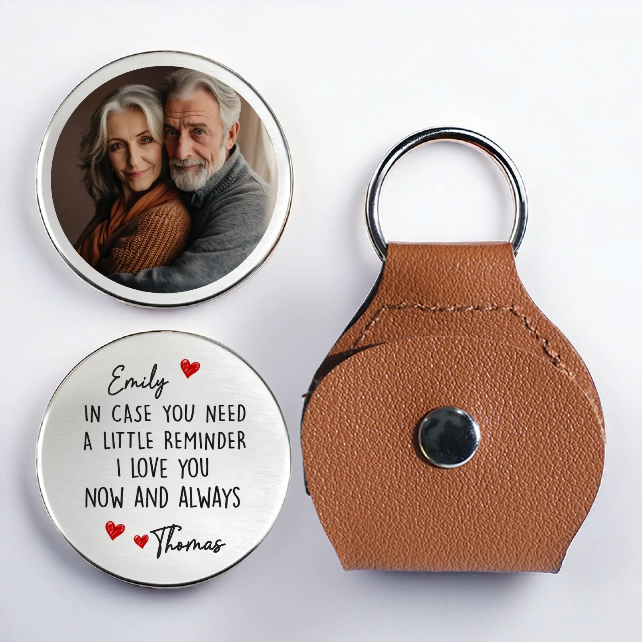 Custom Photo Pocket Hug - Personalized Anniversary Wedding Gifts For Husband And Wife, Him And Her - Sending You All My Love - Robaser